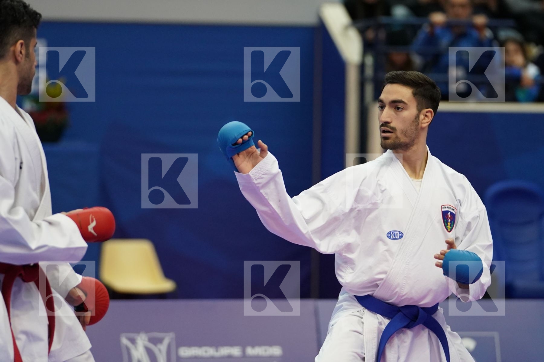 HASSANNIAIDEILAMI MAJID (ISLAMIC REPUBLIC OF IRAN) vs CRESCENZO ANGELO (ITALY) in Senior Kumite -60 Kg - Gold bout