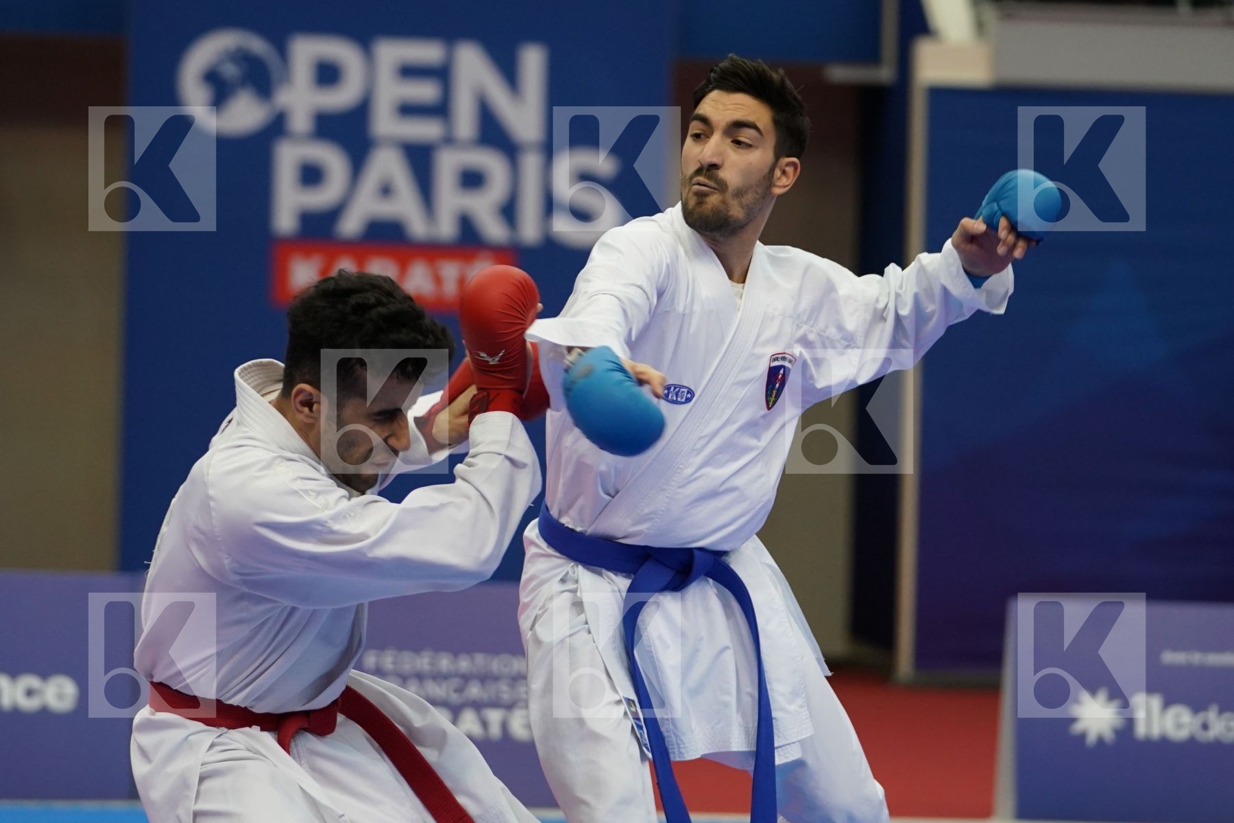 HASSANNIAIDEILAMI MAJID (ISLAMIC REPUBLIC OF IRAN) vs CRESCENZO ANGELO (ITALY) in Senior Kumite -60 Kg - Gold bout