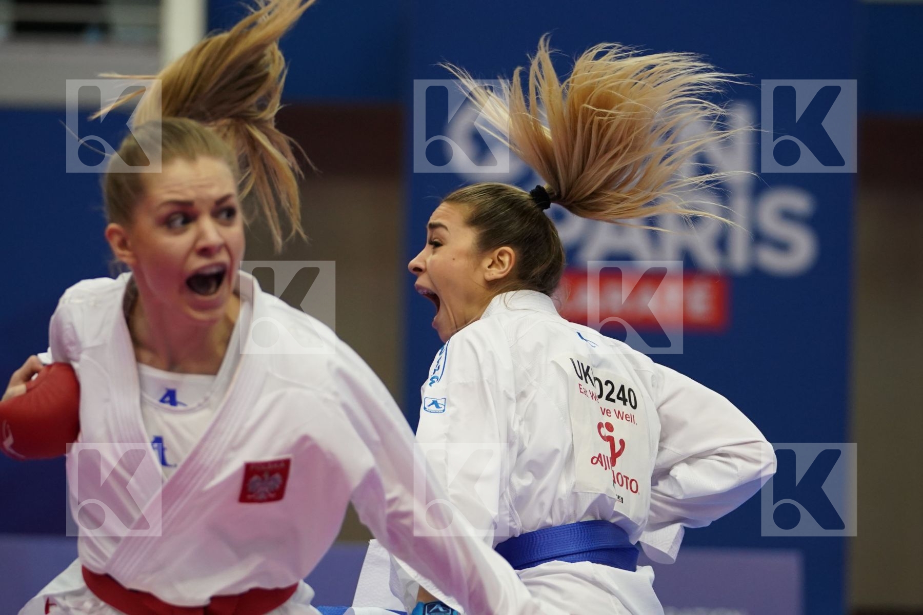 BANASZCZYK DOROTA (POLAND) vs TERLIUGA ANZHELIKA (UKRAINE) in Senior Kumite -55 Kg - Gold bout