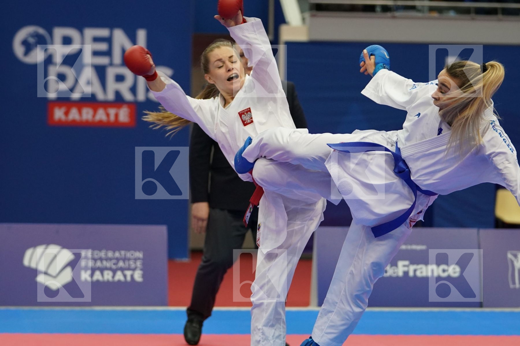 BANASZCZYK DOROTA (POLAND) vs TERLIUGA ANZHELIKA (UKRAINE) in Senior Kumite -55 Kg - Gold bout