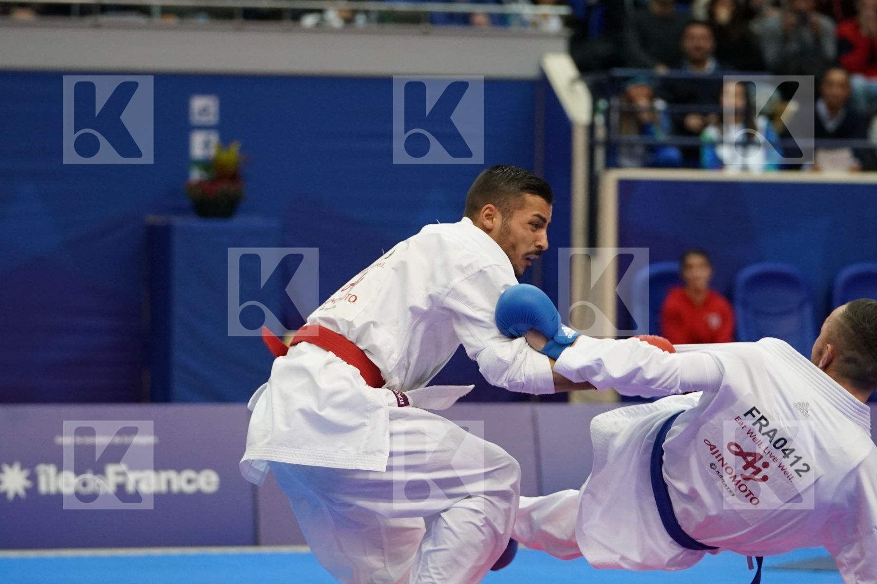 MAROCCOESCA LUCA (ITALY) vs DACOSTA STEVEN (FRANCE) in Senior Kumite -67 Kg - Gold bout