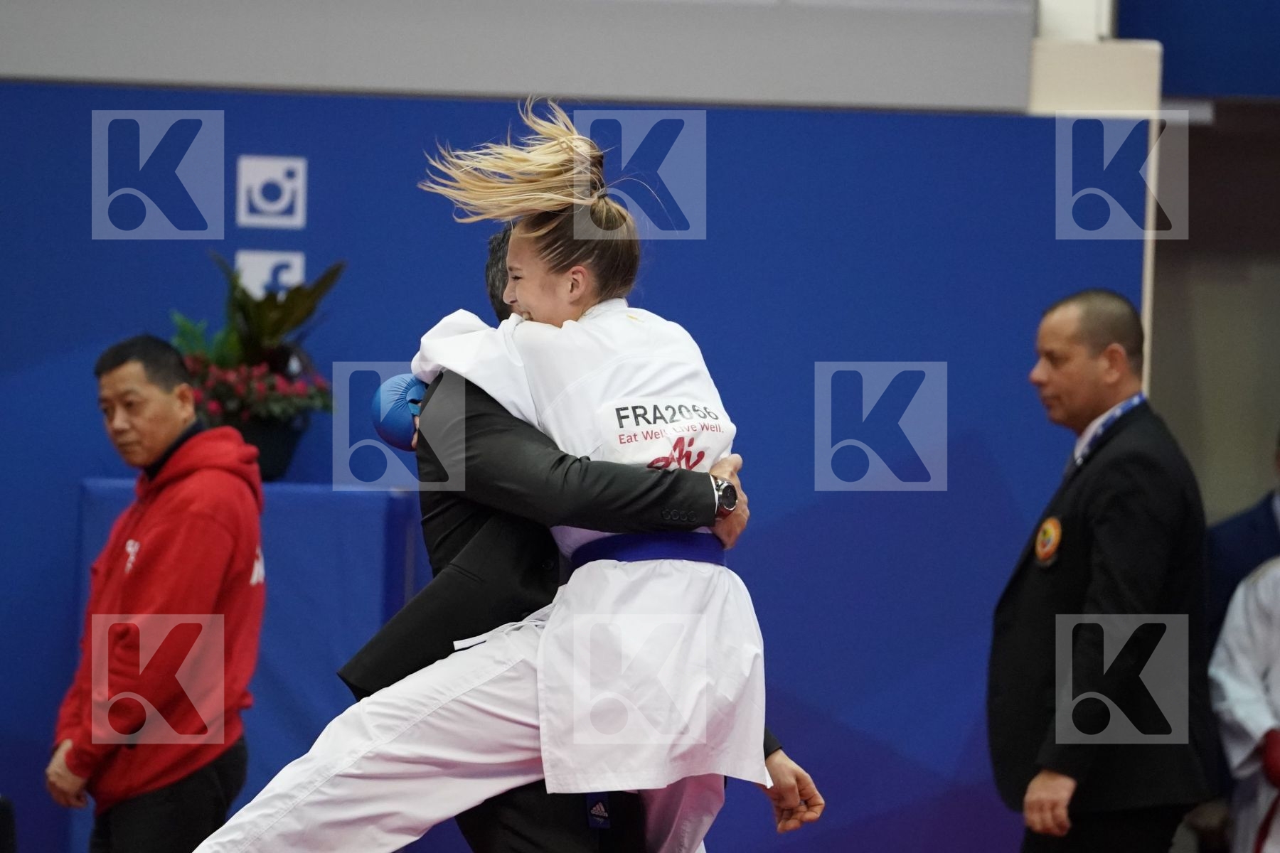 LOTFY GIANA (EGYPT) vs PHILIPPE GWENDOLINE (FRANCE) in Senior Kumite Ð 61 Kg - Gold bout