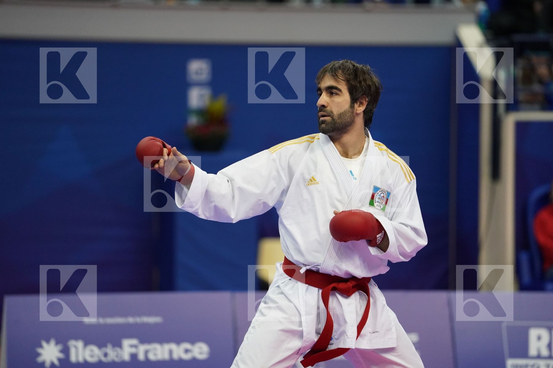 AGHAYEV RAFAEL (AZERBAIJAN) vs NISHIMURA KEN (JAPAN) in Senior Kumite Ð 75 Kg - Gold bout
