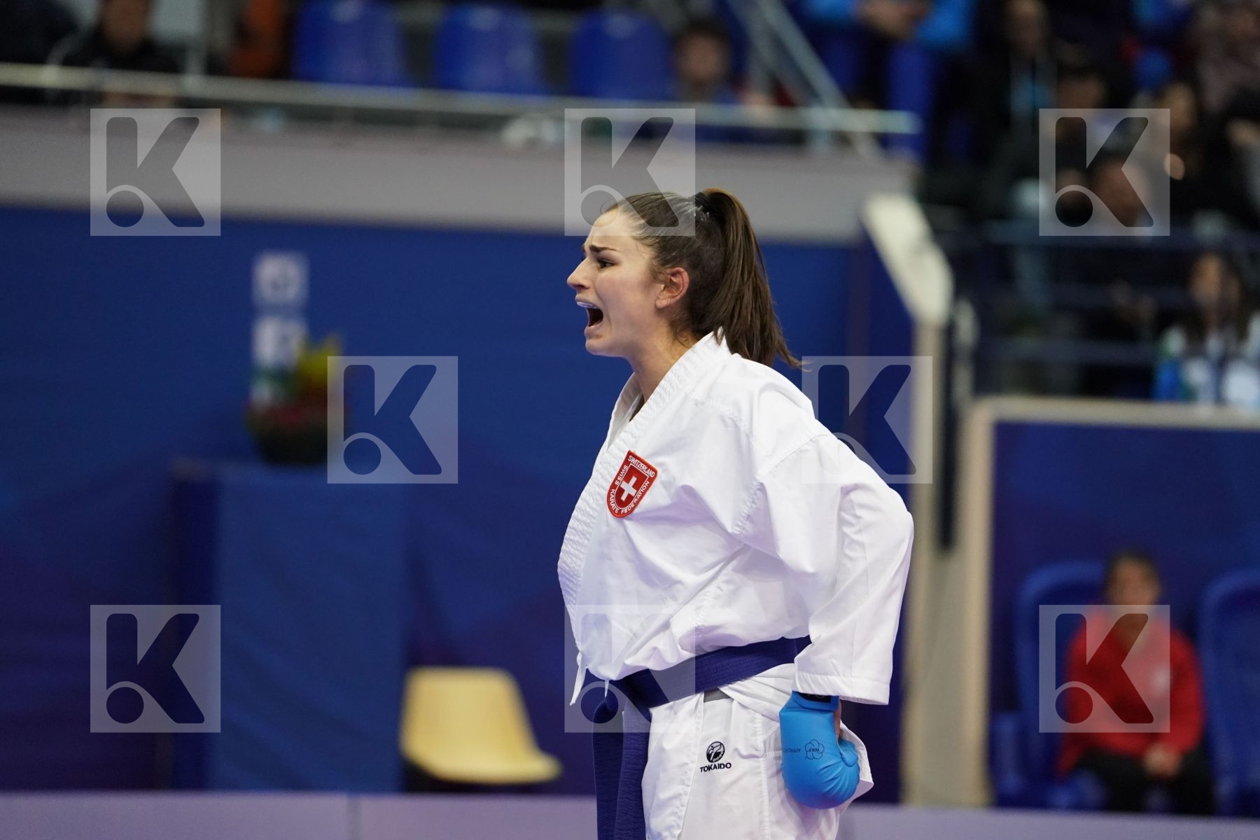 SOMEYA KAYO (JAPAN) vs QUIRICI ELENA (SWITZERLAND) in Senior Kumite Ð 68 Kg - Gold bout