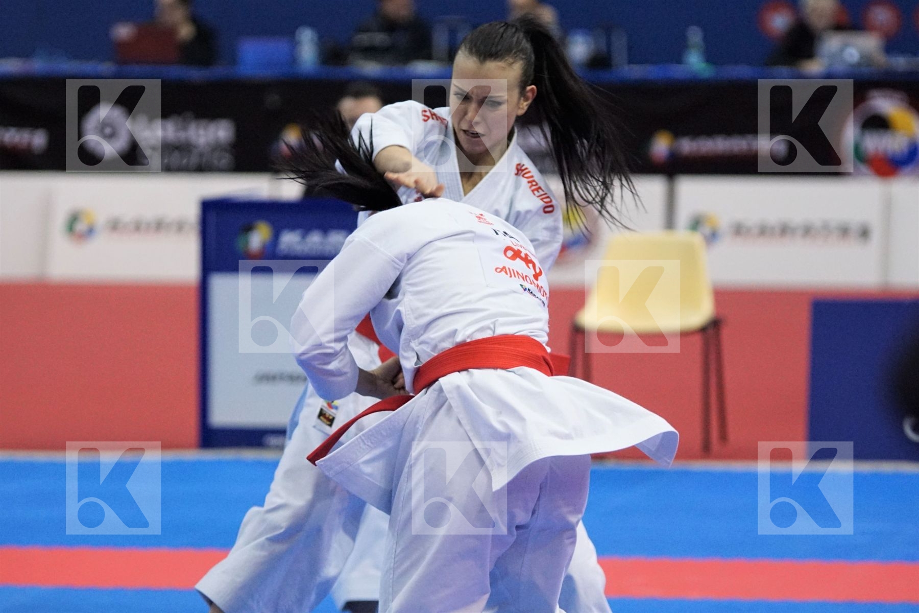 Italy vs. Spain in Female Team Kata - Gold match