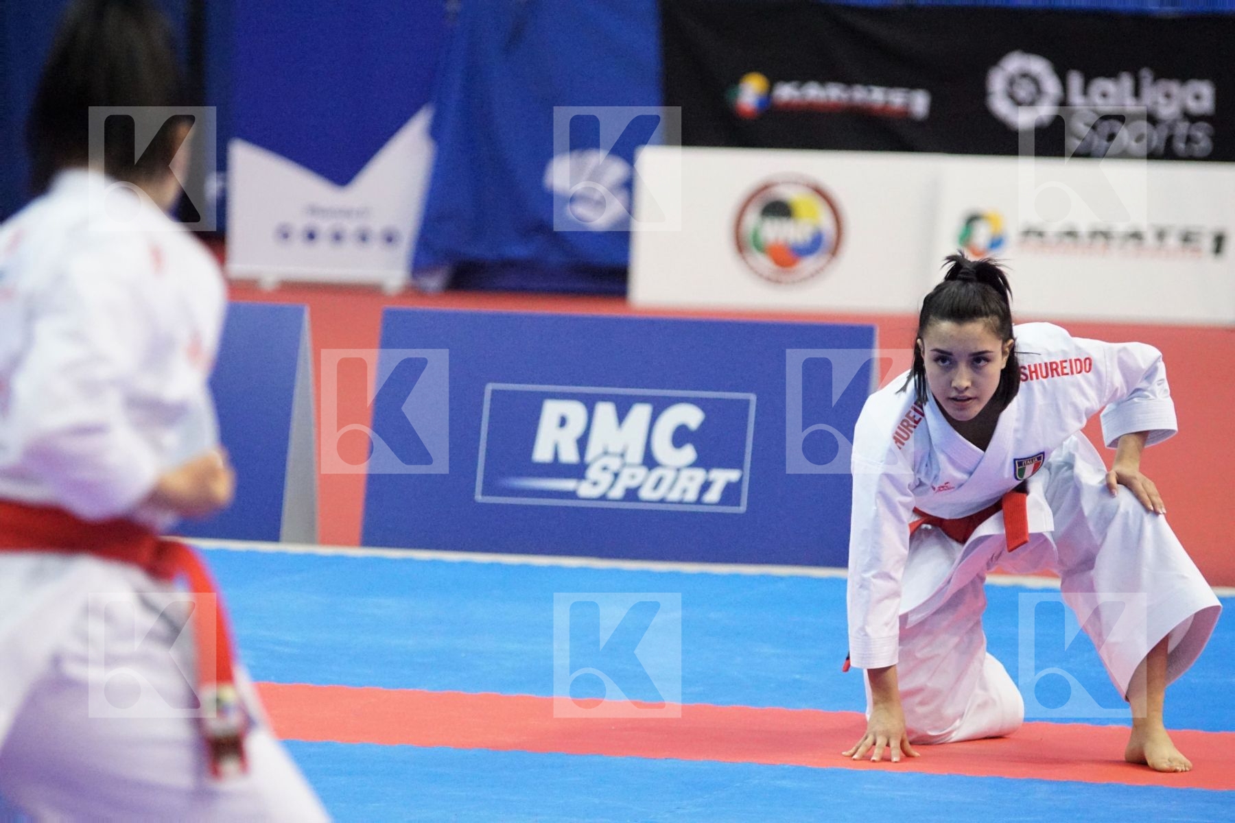 Italy vs. Spain in Female Team Kata - Gold match