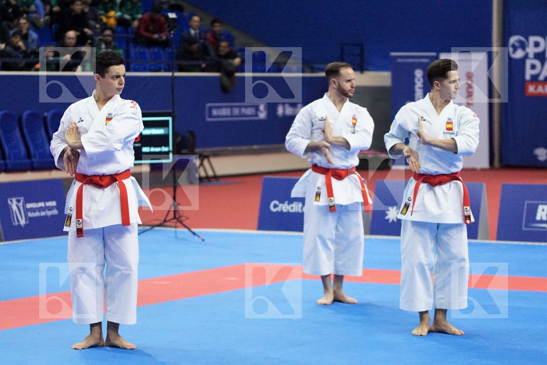 Spain vs. Turkey in Male Team Kata - Gold match