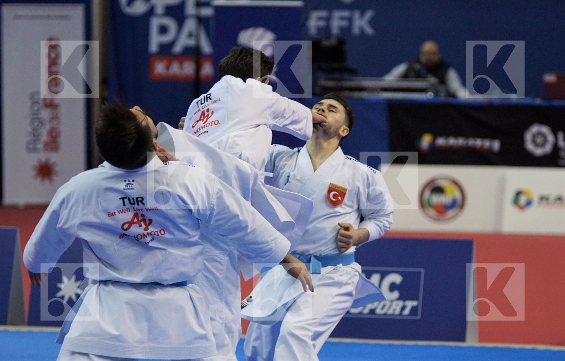Spain vs. Turkey in Male Team Kata - Gold match