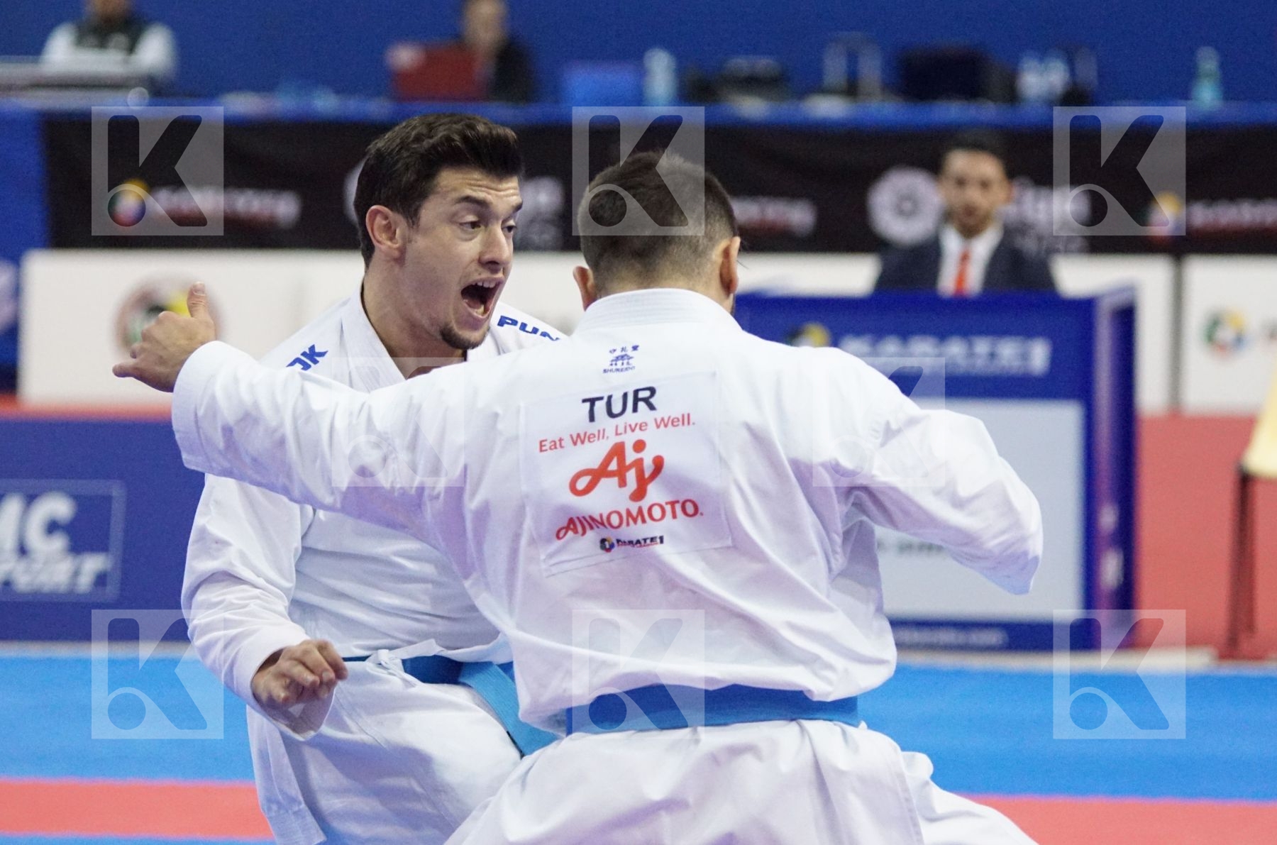 Spain vs. Turkey in Male Team Kata - Gold match