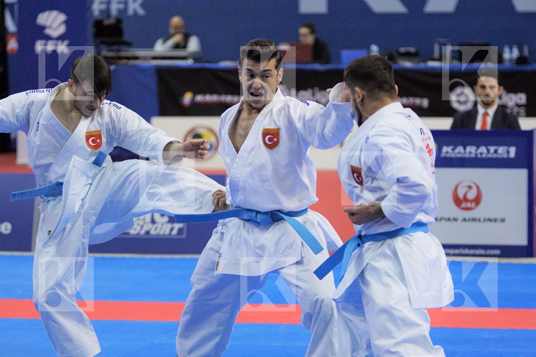 Spain vs. Turkey in Male Team Kata - Gold match