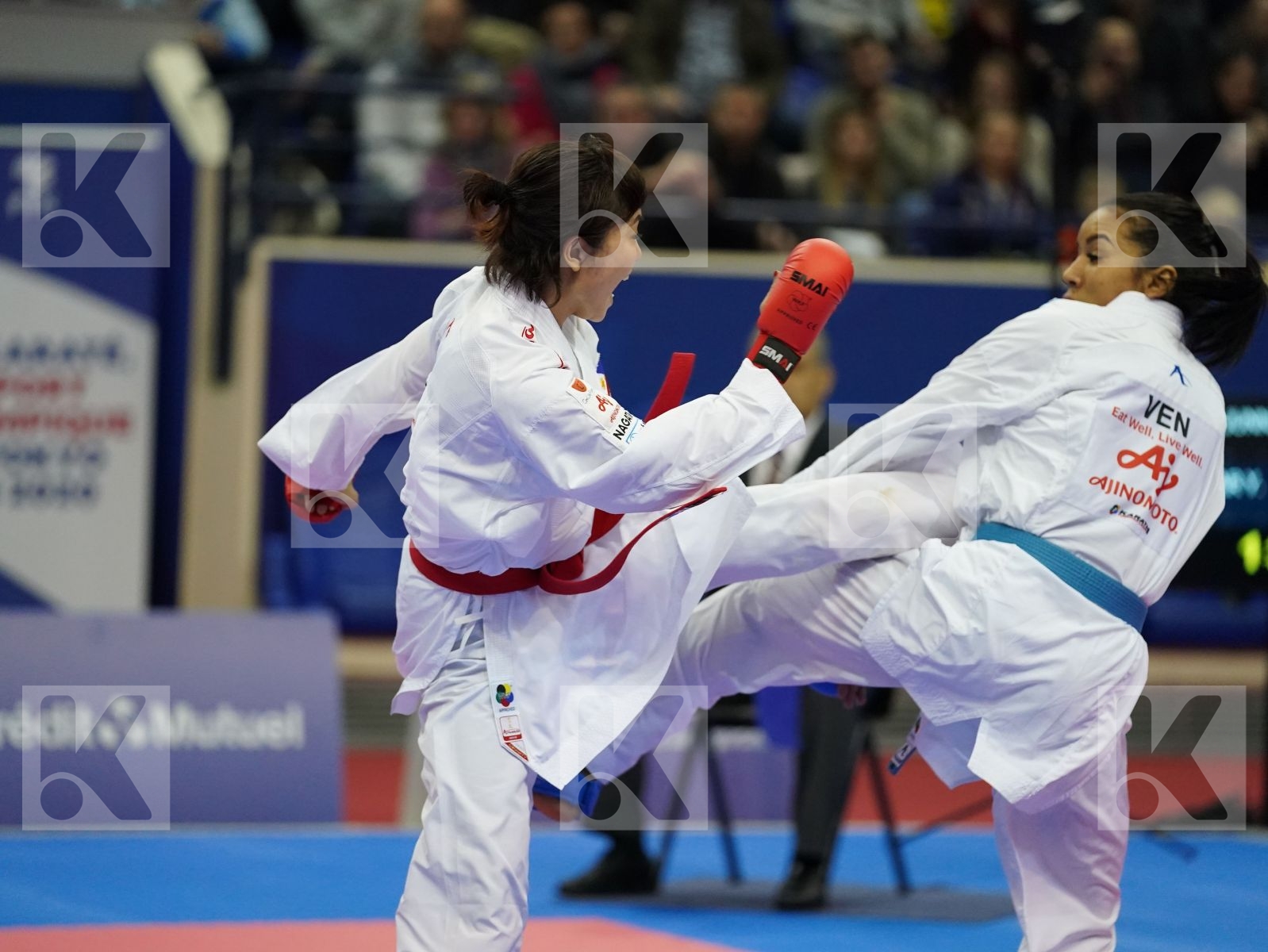 TSUKII JUNNA (PHILIPPINES) vs SALAZAR YORGELIS (VENUZUELA) in Senior Kumite -50 Kg - Bronze bout