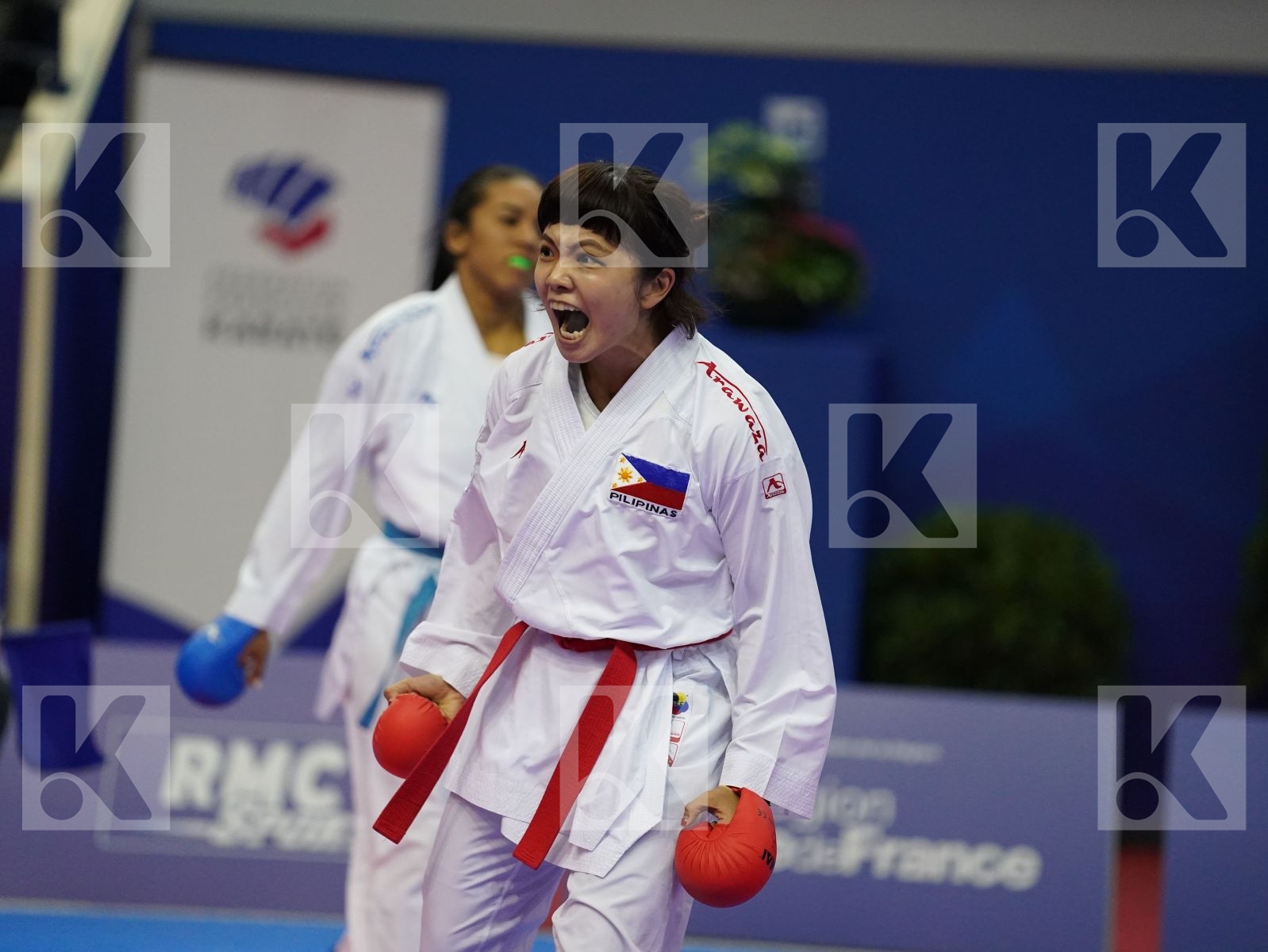 TSUKII JUNNA (PHILIPPINES) vs SALAZAR YORGELIS (VENUZUELA) in Senior Kumite -50 Kg - Bronze bout