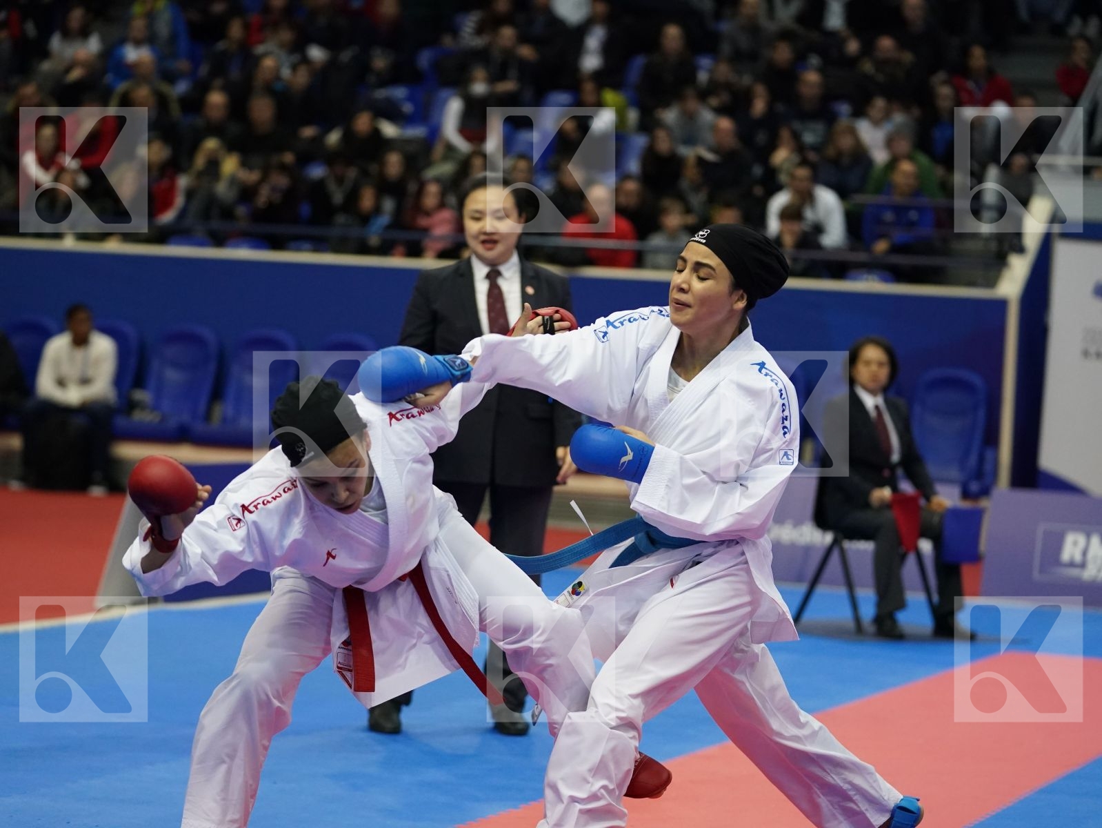 SAYED RADWA (EGYPT) vs BAHMANYAR SARA (IRAN) in Senior Kumite -50 Kg - Bronze bout