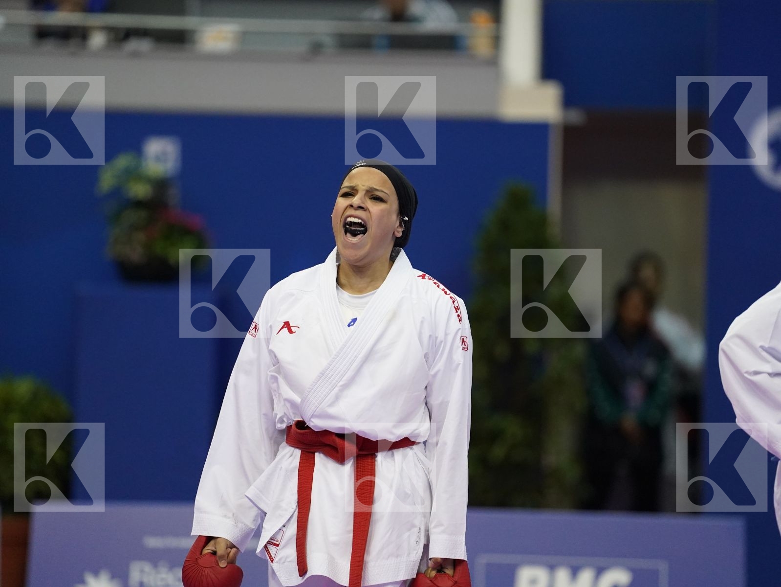SAYED RADWA (EGYPT) vs BAHMANYAR SARA (IRAN) in Senior Kumite -50 Kg - Bronze bout