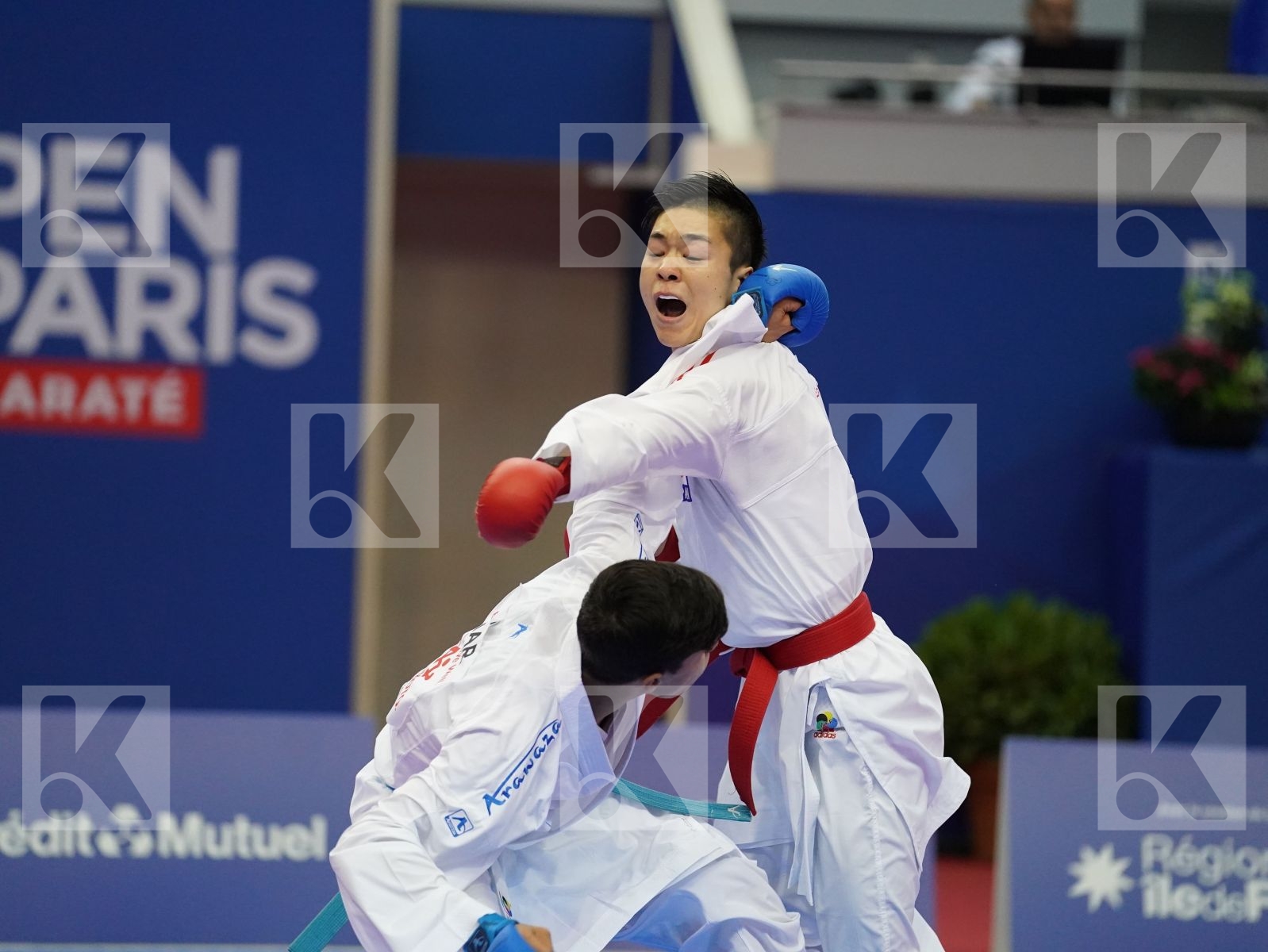 SAGO NAOTO (JAPAN) vs EDARI OUSSAMA (MOROCCO) in Senior Kumite -60 Kg - Bronze bout