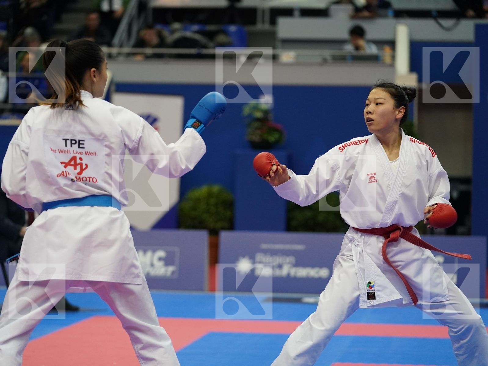 DING JIAMEI (CHINA) vs WEN TZU-YUN (TPE) in Senior Kumite -55 Kg - Bronze bout