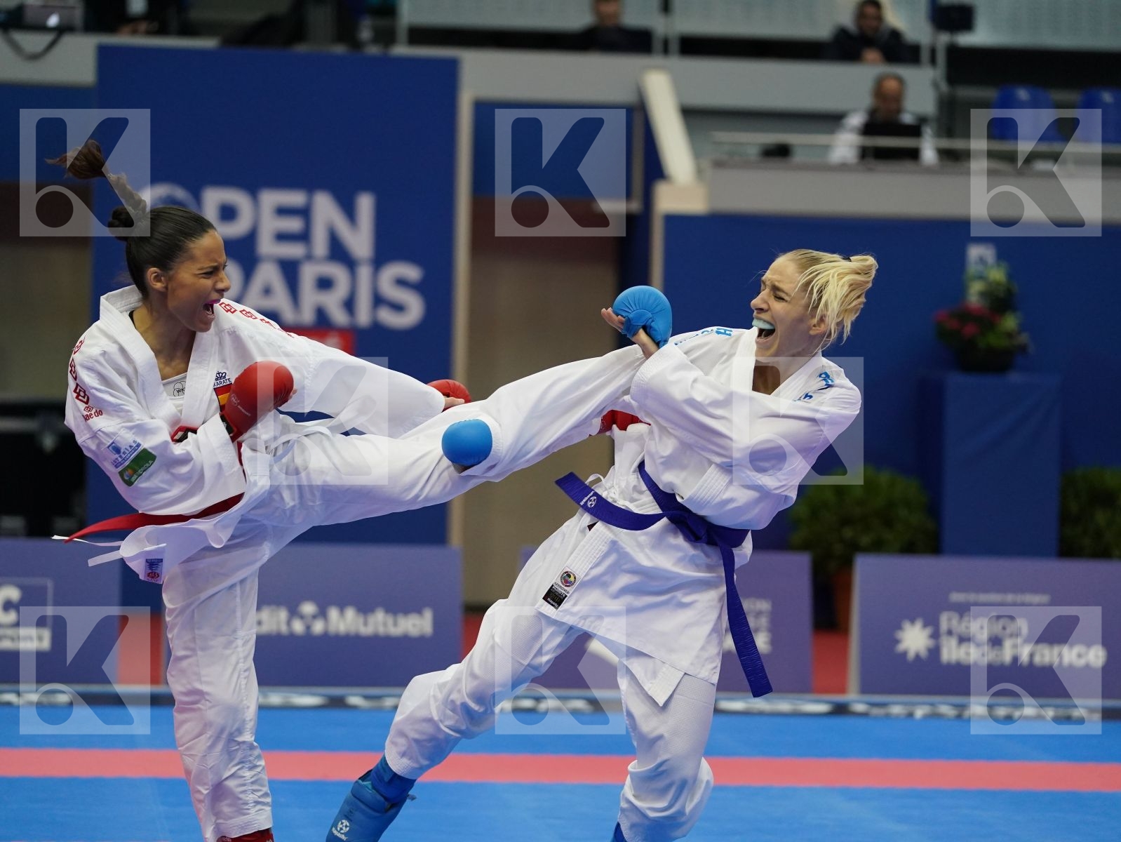 FERNANDEZ OSORIO CARLOTA (ESP) vs MESSERSCHMIDT JANA (GER) in Senior Kumite -55 Kg - Bronze bout