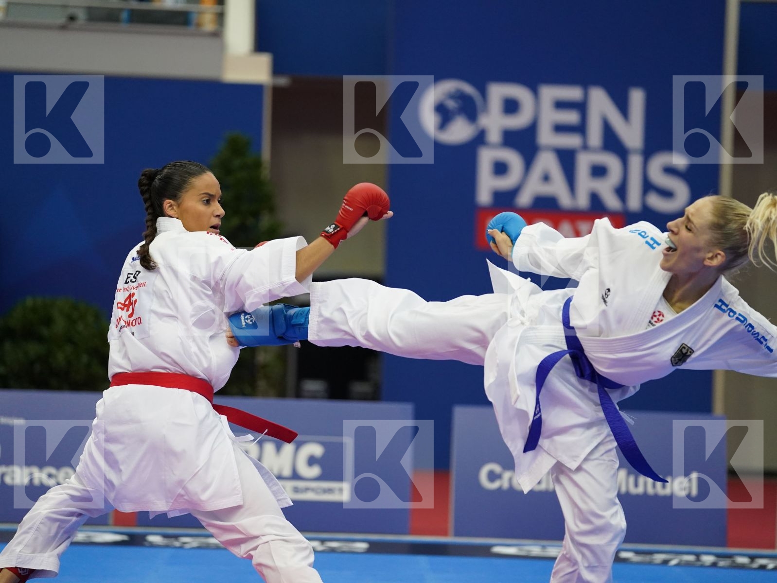 FERNANDEZ OSORIO CARLOTA (ESP) vs MESSERSCHMIDT JANA (GER) in Senior Kumite -55 Kg - Bronze bout
