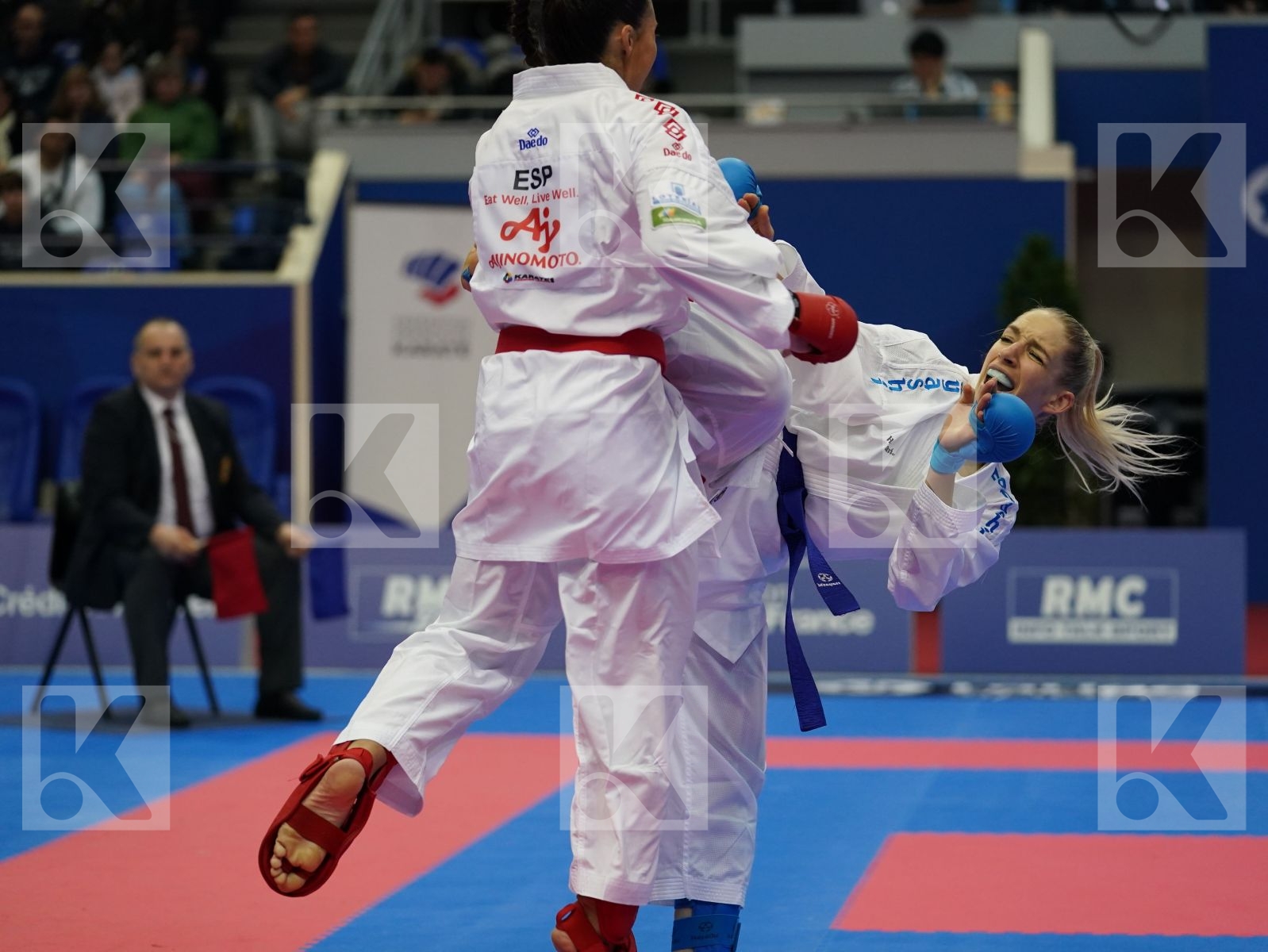 FERNANDEZ OSORIO CARLOTA (ESP) vs MESSERSCHMIDT JANA (GER) in Senior Kumite -55 Kg - Bronze bout