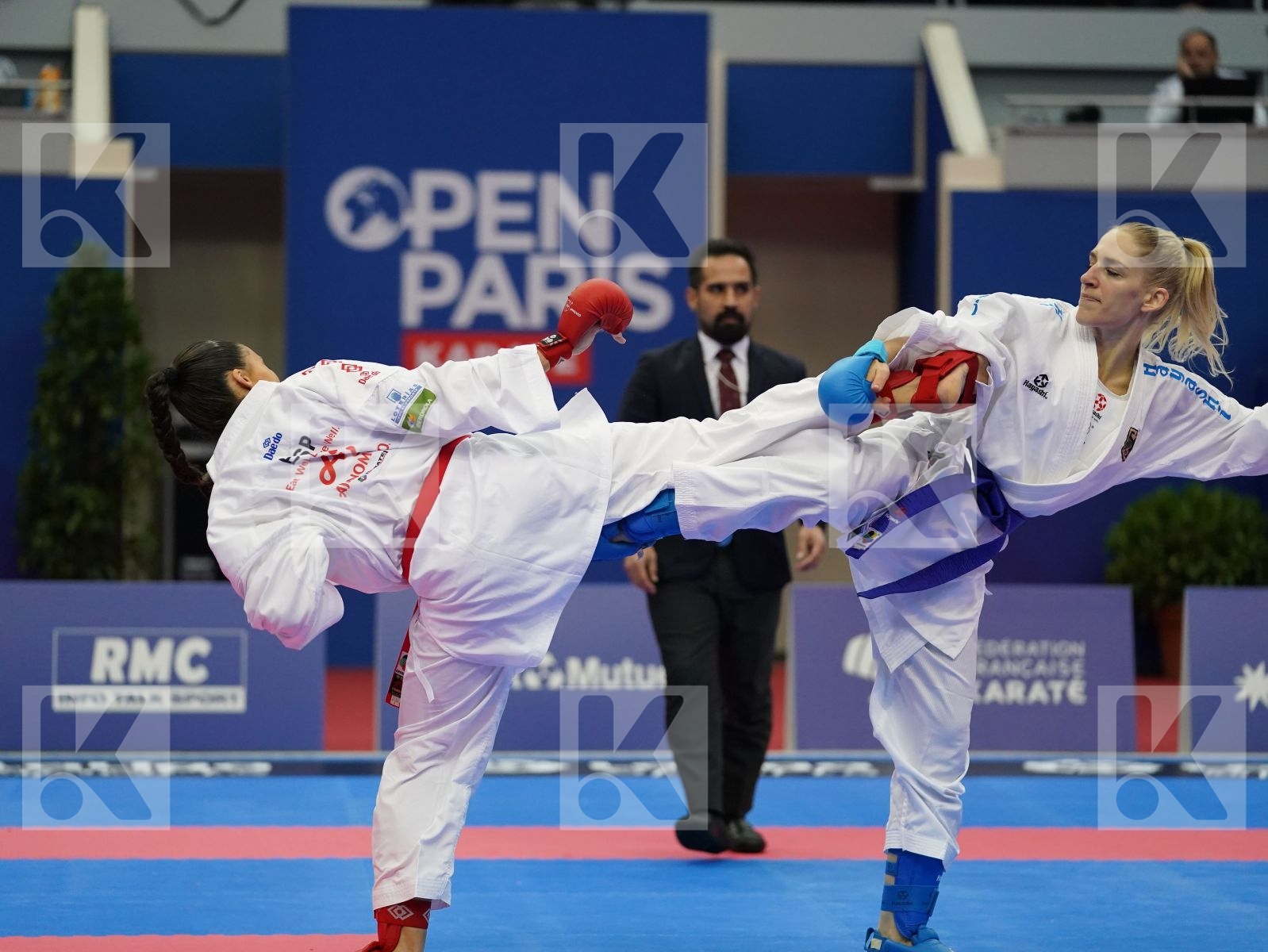 FERNANDEZ OSORIO CARLOTA (ESP) vs MESSERSCHMIDT JANA (GER) in Senior Kumite -55 Kg - Bronze bout