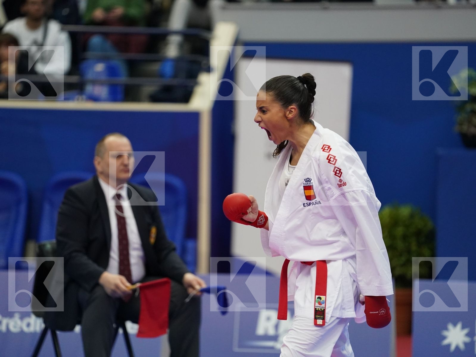 FERNANDEZ OSORIO CARLOTA (ESP) vs MESSERSCHMIDT JANA (GER) in Senior Kumite -55 Kg - Bronze bout