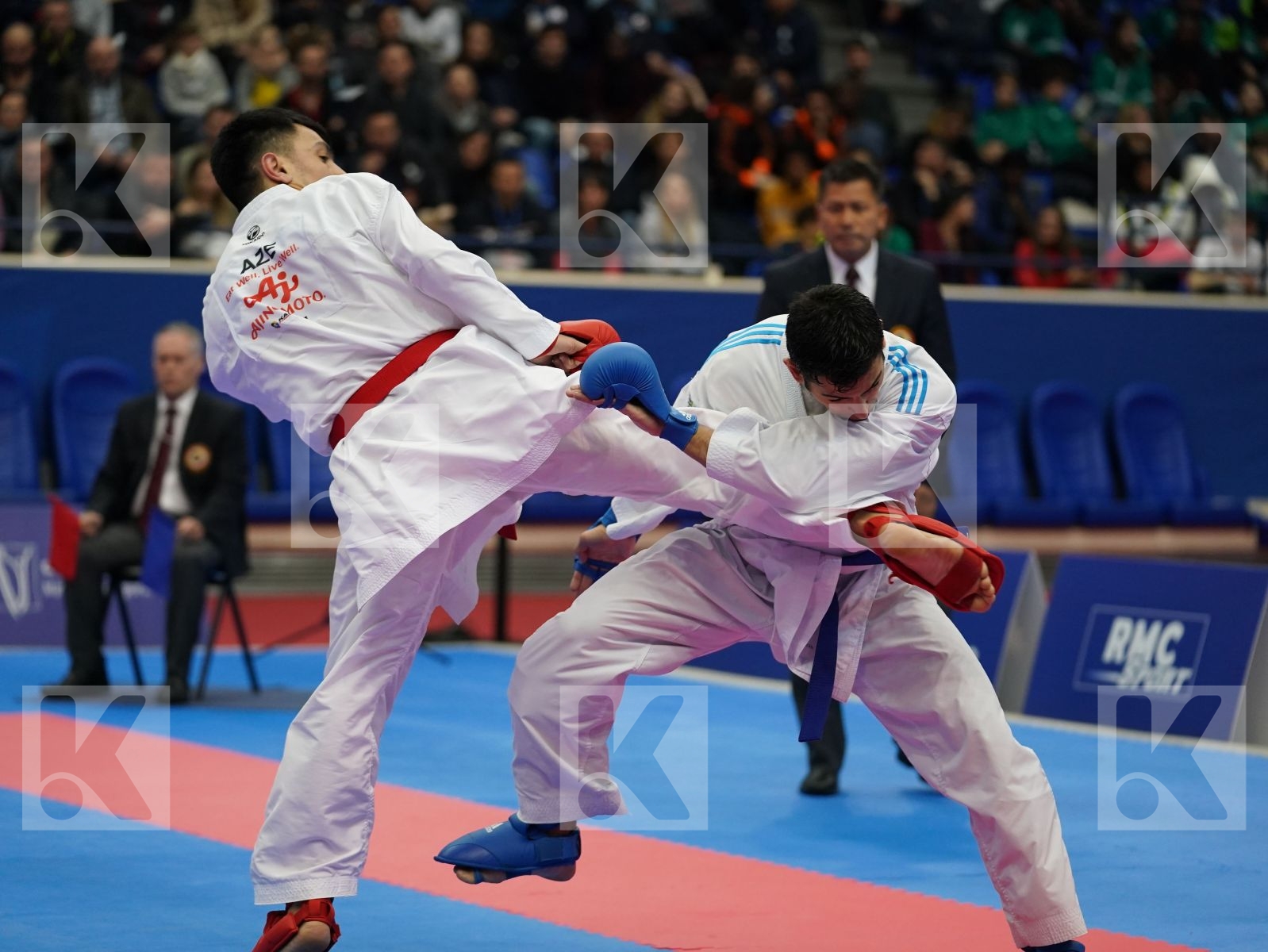 HASANOV RAFIZ (AZERBAIJAN) vs FIGUEIRA VINICIUS (BRAZIL) in Senior Kumite -67 Kg - Bronze bout