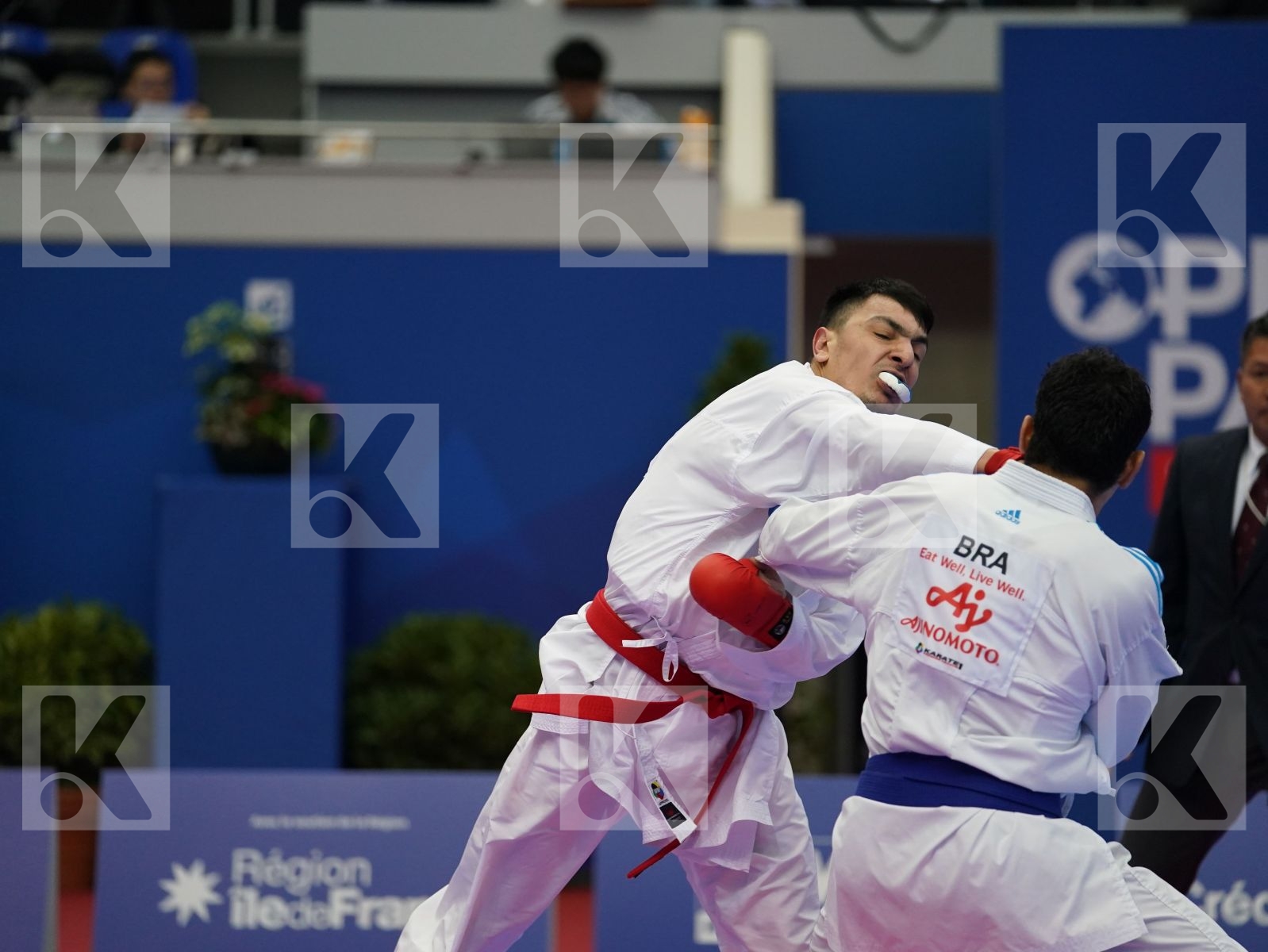 HASANOV RAFIZ (AZERBAIJAN) vs FIGUEIRA VINICIUS (BRAZIL) in Senior Kumite -67 Kg - Bronze bout