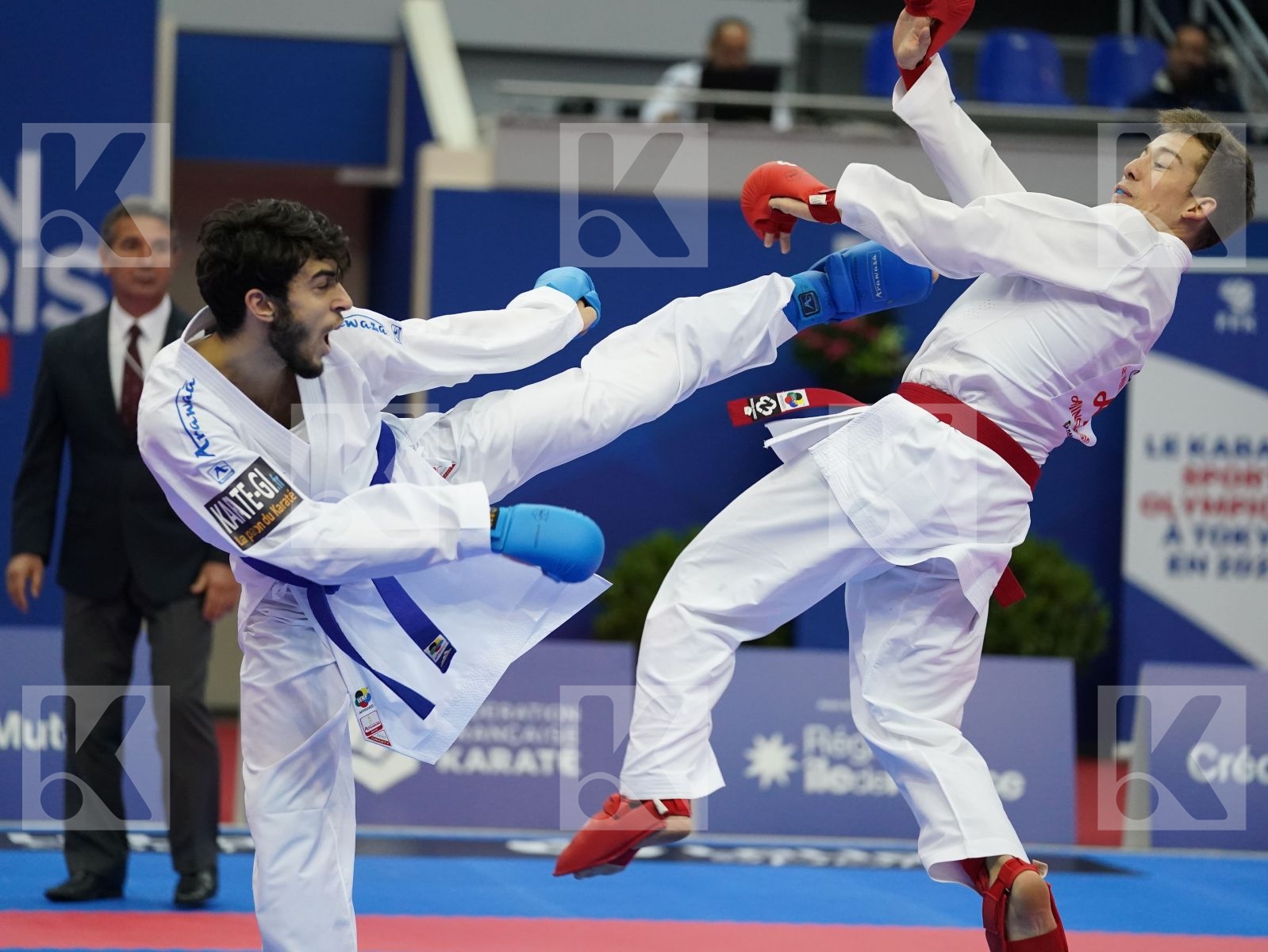 VELOZO CAMILO (CHILE) vs LAMOTTE YANIS (FRANCE) in Senior Kumite -67 Kg - Bronze bout