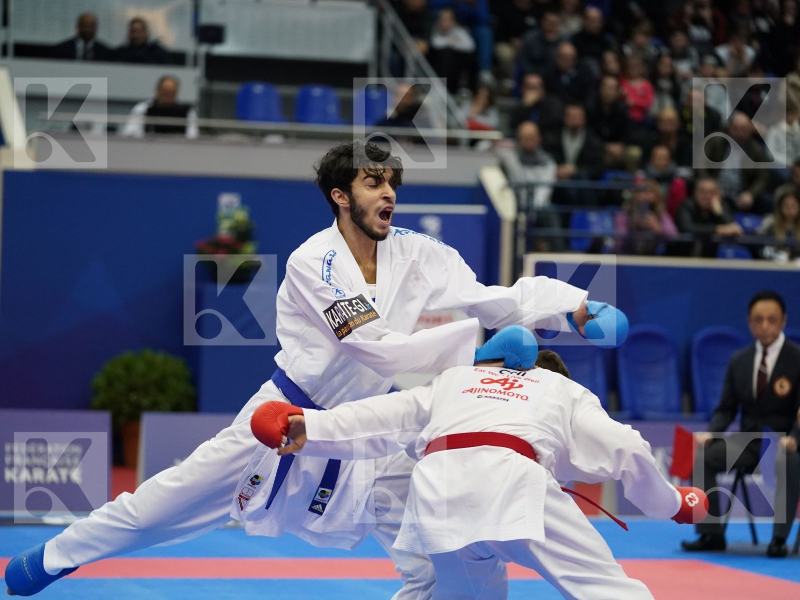VELOZO CAMILO (CHILE) vs LAMOTTE YANIS (FRANCE) in Senior Kumite -67 Kg - Bronze bout