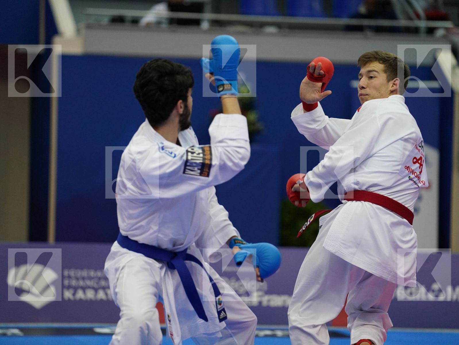 VELOZO CAMILO (CHILE) vs LAMOTTE YANIS (FRANCE) in Senior Kumite -67 Kg - Bronze bout