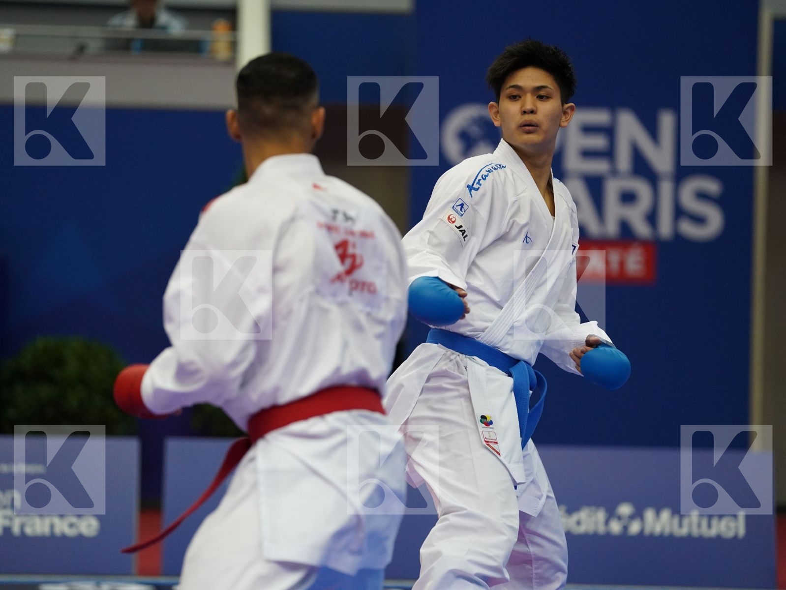 BUSA LUIGI (ITALY) vs SAKIYAMA YUSEI (JAPAN) in Senior Kumite -75 Kg - Bronze bout