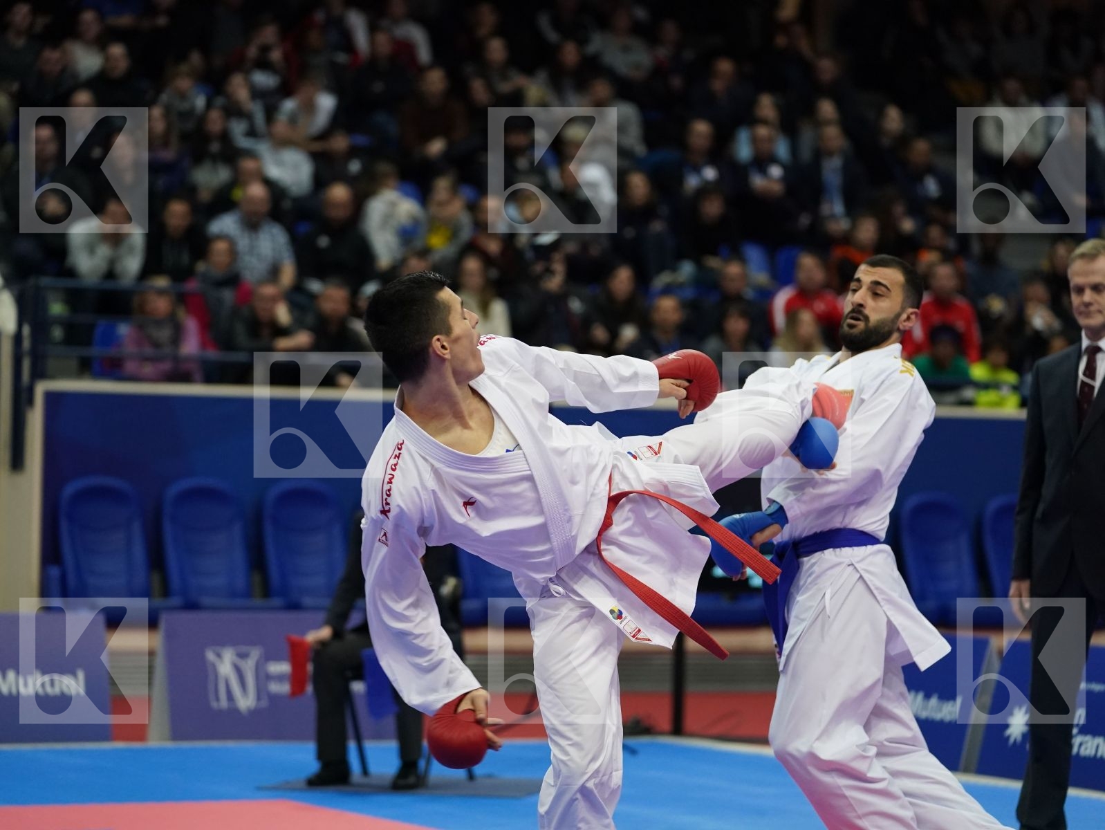 MALOVIC NIKOLA (MONTENEGRO) vs AKTAS UGUR (TURKEY) in Senior Kumite -84 Kg - Bronze bout
