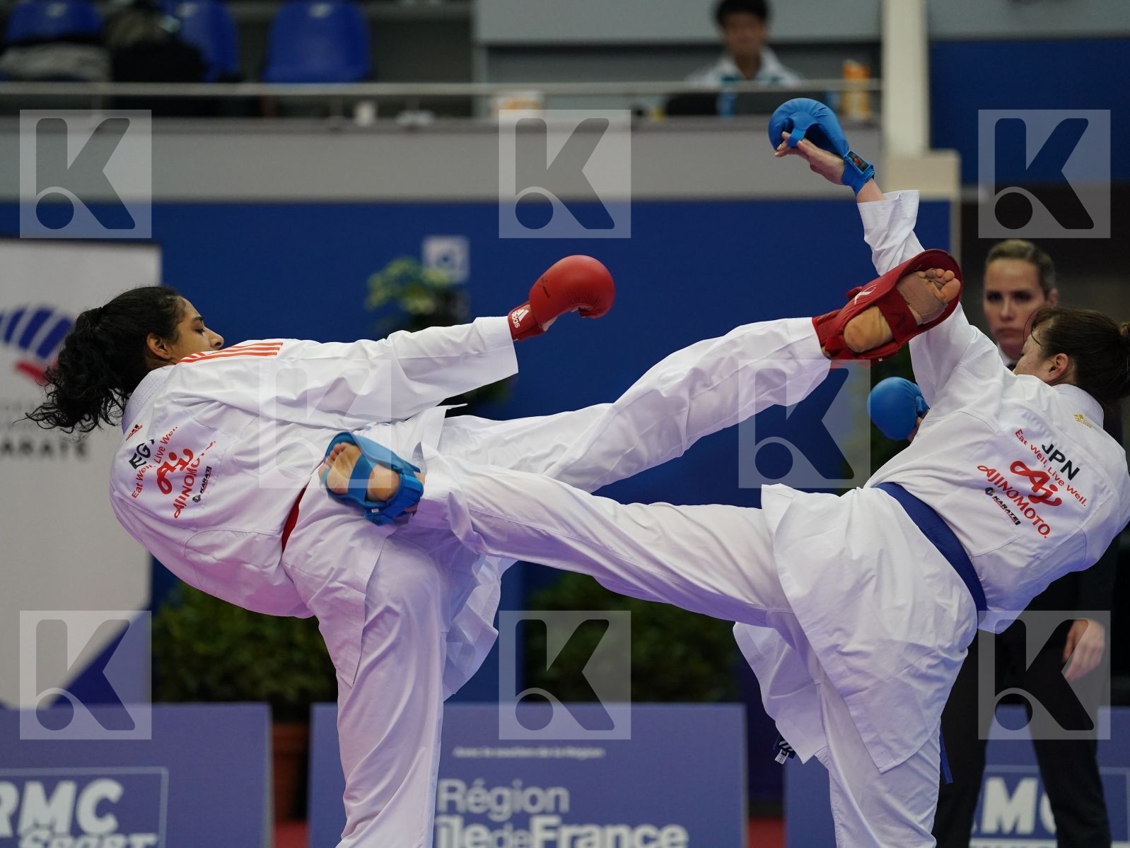 ABOUISMAIL SOHILA (EGYPT) vs UEKUSA AYUMI (JAPAN) in Senior Kumite 68+ Kg - Bronze bout