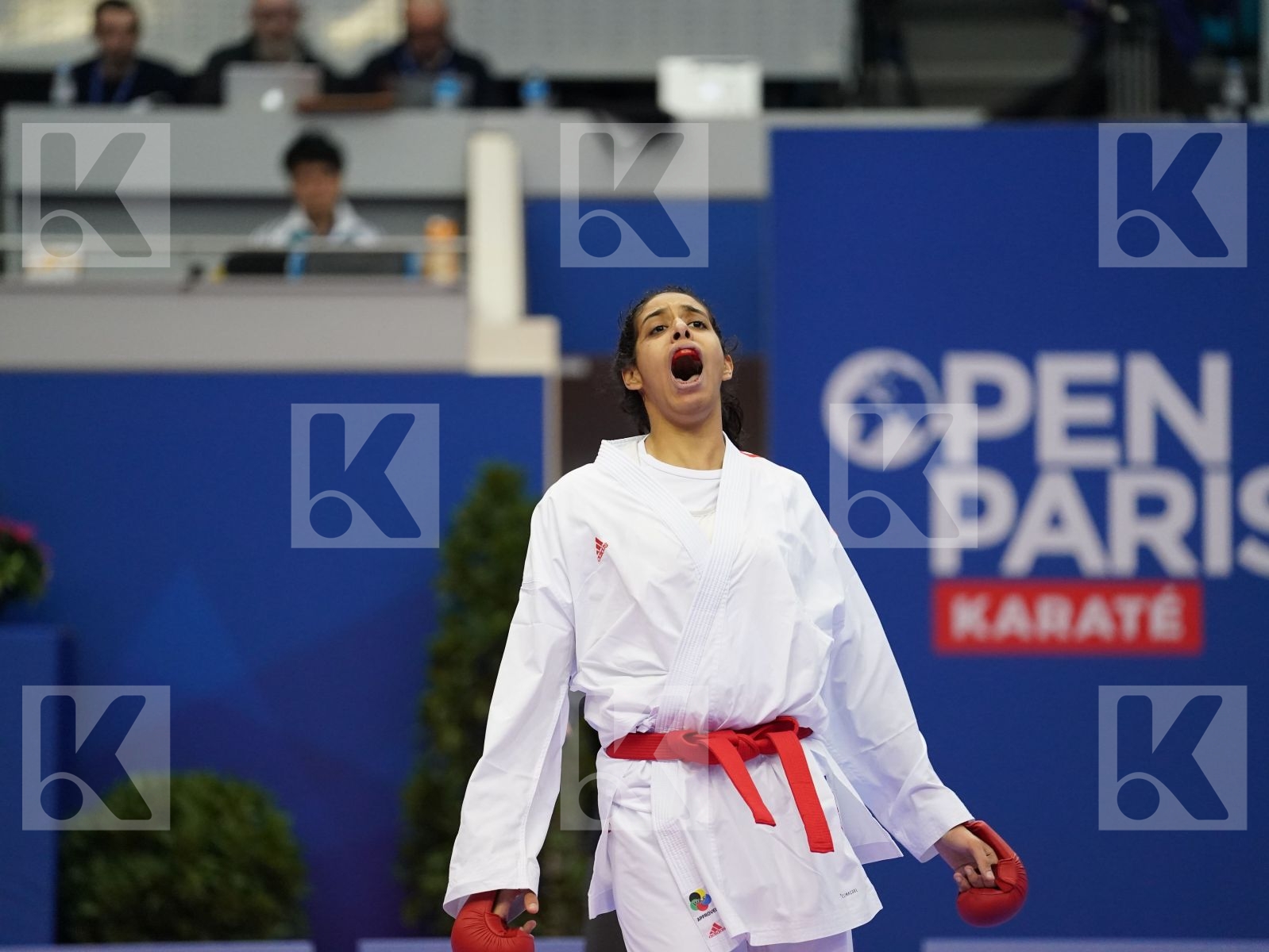 ABOUISMAIL SOHILA (EGYPT) vs UEKUSA AYUMI (JAPAN) in Senior Kumite 68+ Kg - Bronze bout
