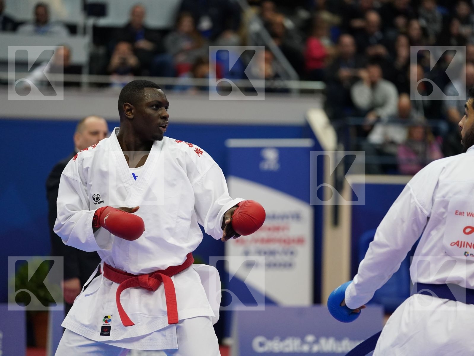 HAMEDI TAREG (SAUDI ARABIA) vs ABAZARI SALEH (IRAN) in Senior Kumite 84+ Kg - Bronze bout