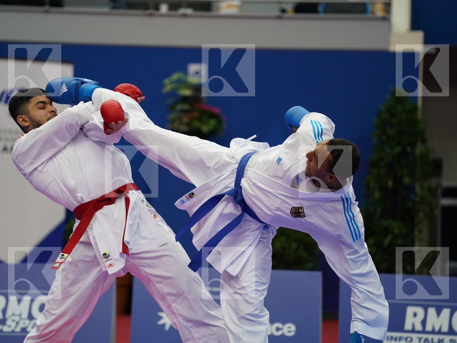 FILALI MEHDI (FRANCE) vs HORNE JONATHAN (GERMANY) in Senior Kumite 84+ Kg - Bronze bout