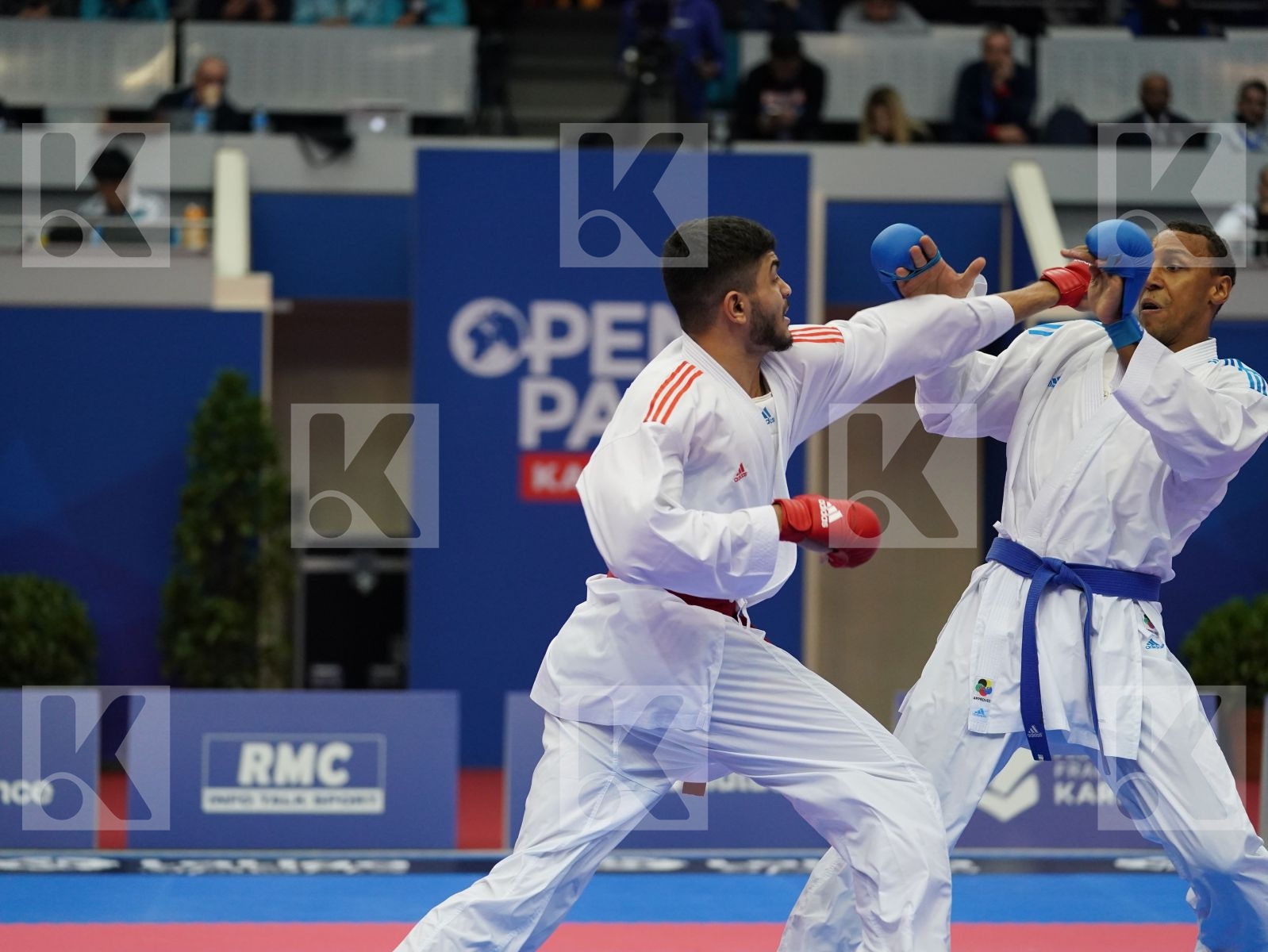 FILALI MEHDI (FRANCE) vs HORNE JONATHAN (GERMANY) in Senior Kumite 84+ Kg - Bronze bout