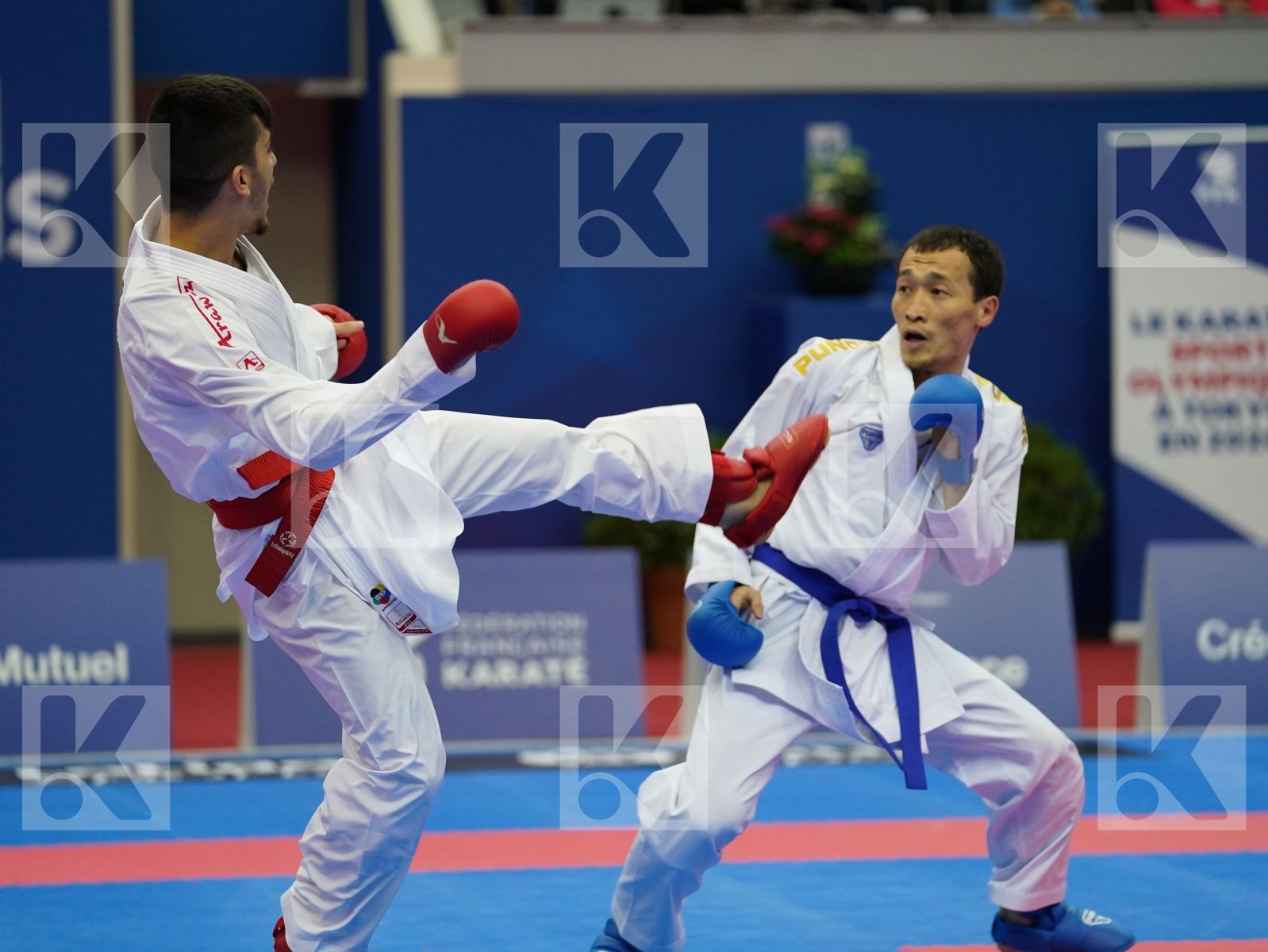 SAMDAN ERAY (TURKEY) vs ASSADILOV DARKHAN (KAZAKHSTAN) in Senior Kumite -60 Kg - Gold bout