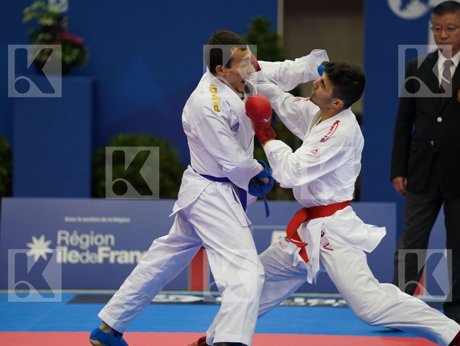 SAMDAN ERAY (TURKEY) vs ASSADILOV DARKHAN (KAZAKHSTAN) in Senior Kumite -60 Kg - Gold bout
