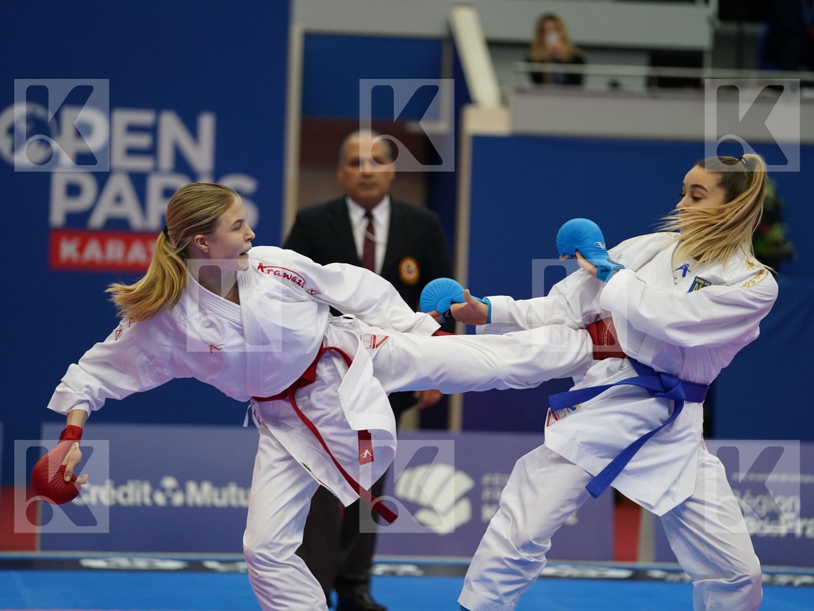 CHERNYSHEVA ANNA (RUSSIA) vs TERLIUGA ANZHELIKA (UKRAINE) in Senior Kumite -55 Kg - Gold bout