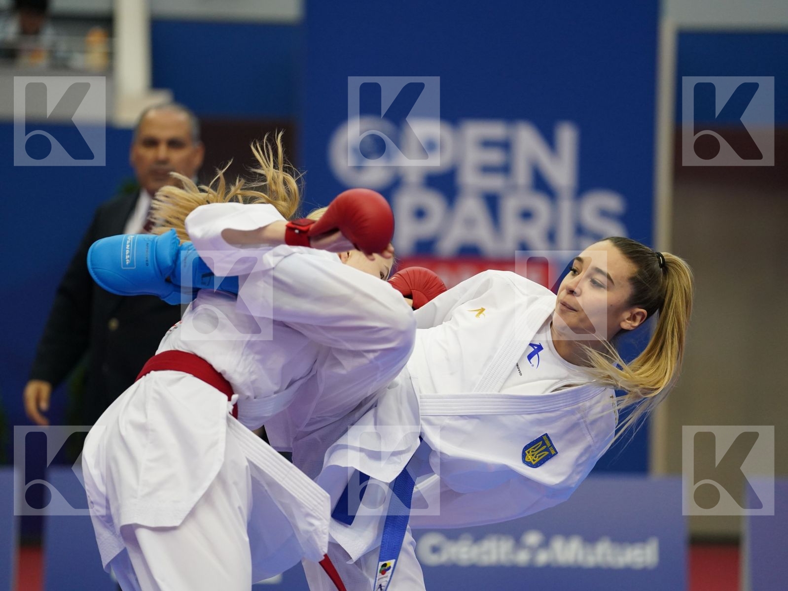 CHERNYSHEVA ANNA (RUSSIA) vs TERLIUGA ANZHELIKA (UKRAINE) in Senior Kumite -55 Kg - Gold bout