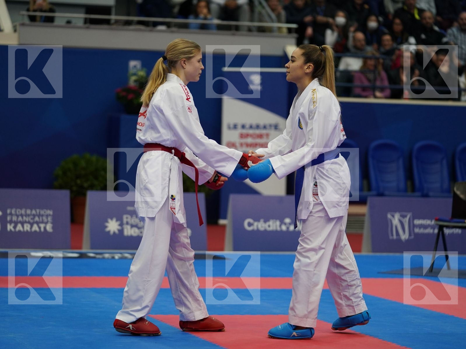 CHERNYSHEVA ANNA (RUSSIA) vs TERLIUGA ANZHELIKA (UKRAINE) in Senior Kumite -55 Kg - Gold bout