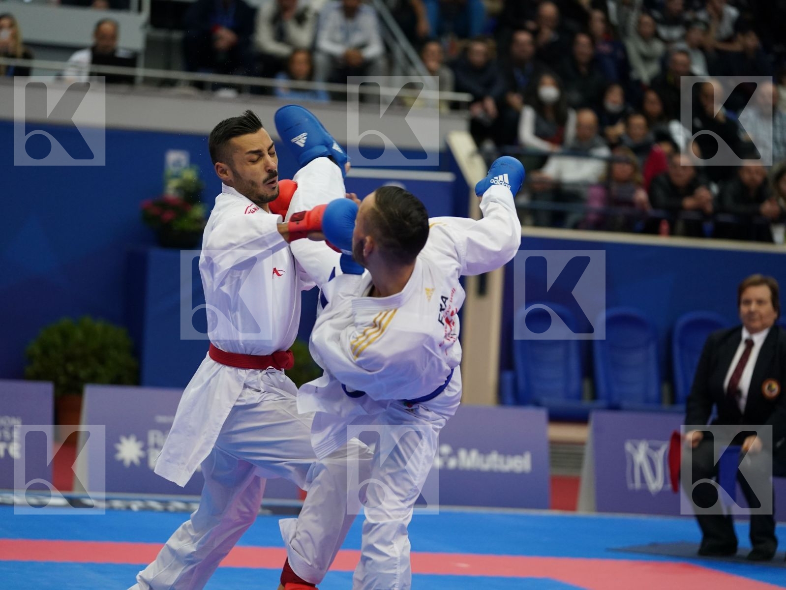 MARESCA LUCA (ITALY) vs DACOSTA STEVEN (FRANCE) in Senior Kumite -67 Kg - Gold bout