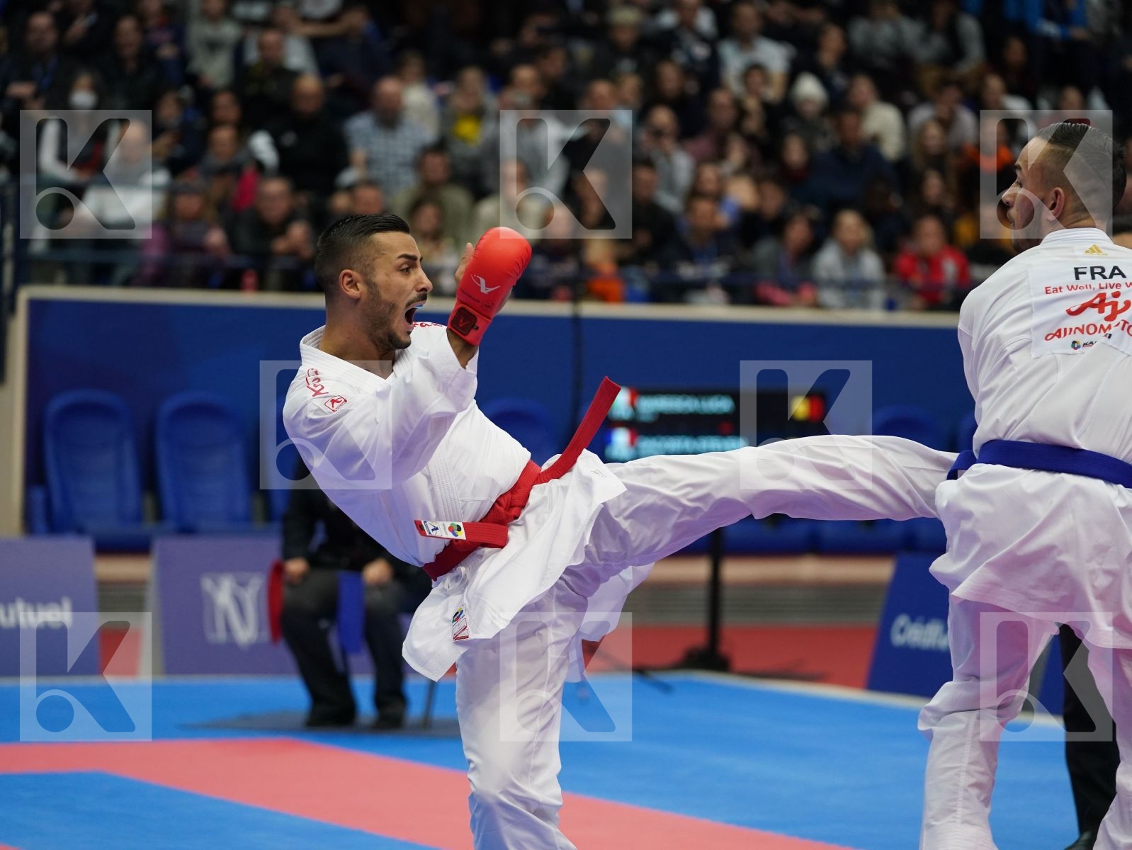 MARESCA LUCA (ITALY) vs DACOSTA STEVEN (FRANCE) in Senior Kumite -67 Kg - Gold bout