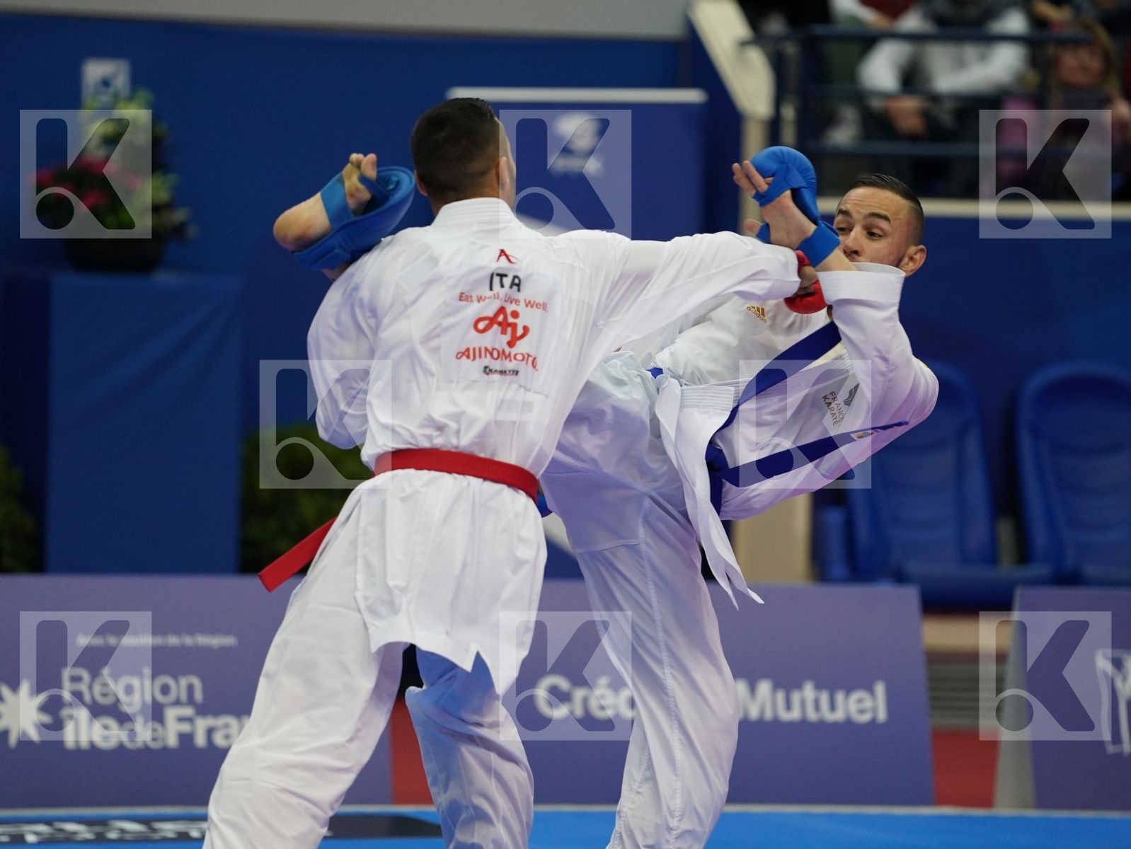 MARESCA LUCA (ITALY) vs DACOSTA STEVEN (FRANCE) in Senior Kumite -67 Kg - Gold bout