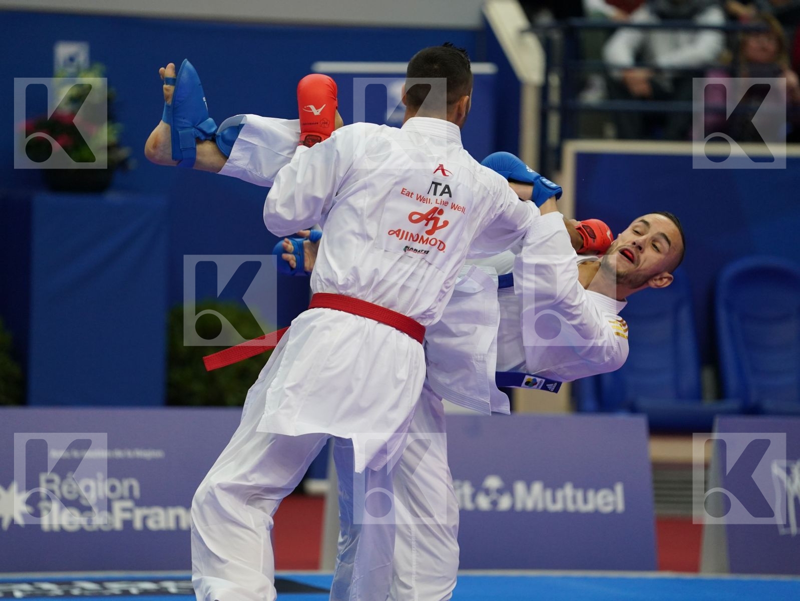 MARESCA LUCA (ITALY) vs DACOSTA STEVEN (FRANCE) in Senior Kumite -67 Kg - Gold bout