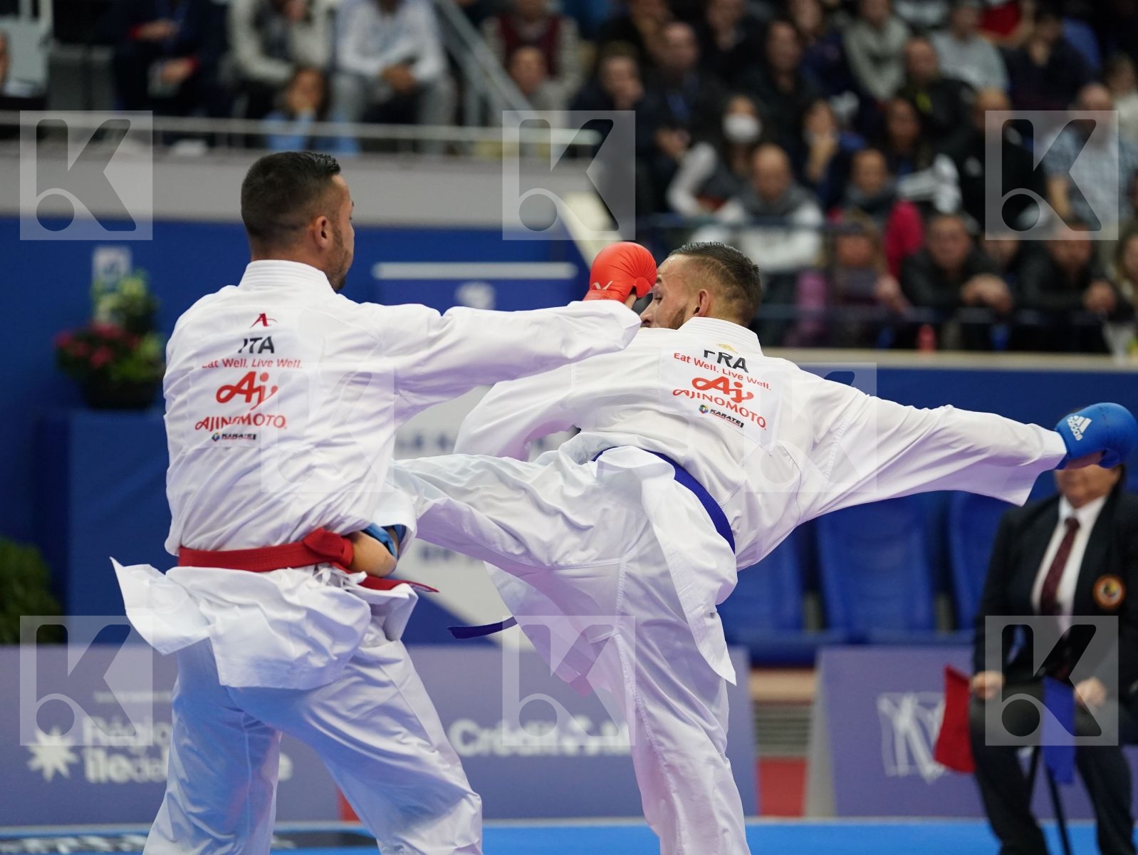 MARESCA LUCA (ITALY) vs DACOSTA STEVEN (FRANCE) in Senior Kumite -67 Kg - Gold bout