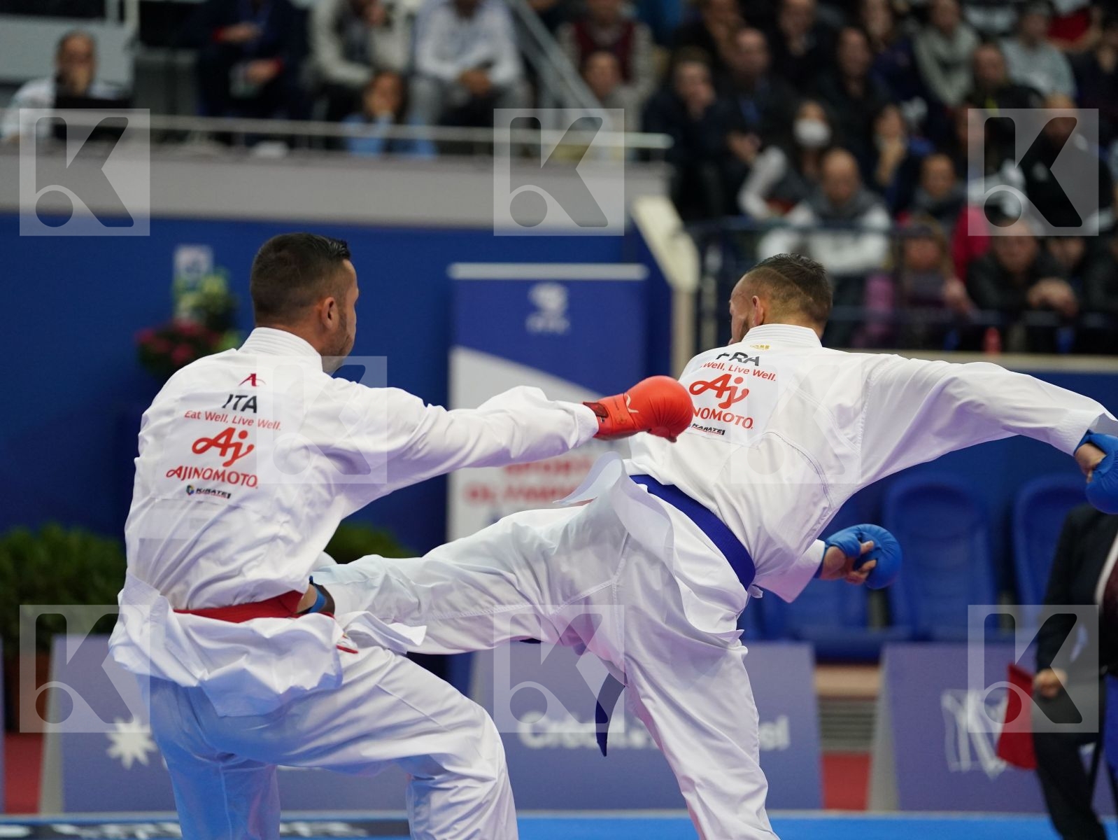 MARESCA LUCA (ITALY) vs DACOSTA STEVEN (FRANCE) in Senior Kumite -67 Kg - Gold bout