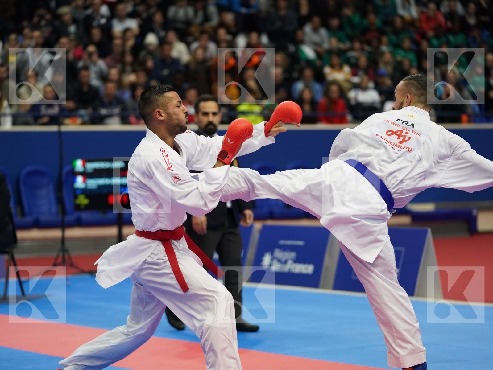 MARESCA LUCA (ITALY) vs DACOSTA STEVEN (FRANCE) in Senior Kumite -67 Kg - Gold bout
