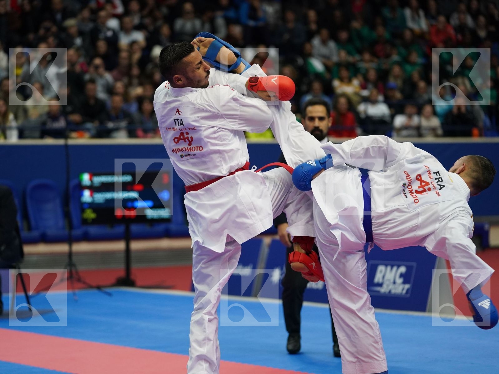 MARESCA LUCA (ITALY) vs DACOSTA STEVEN (FRANCE) in Senior Kumite -67 Kg - Gold bout